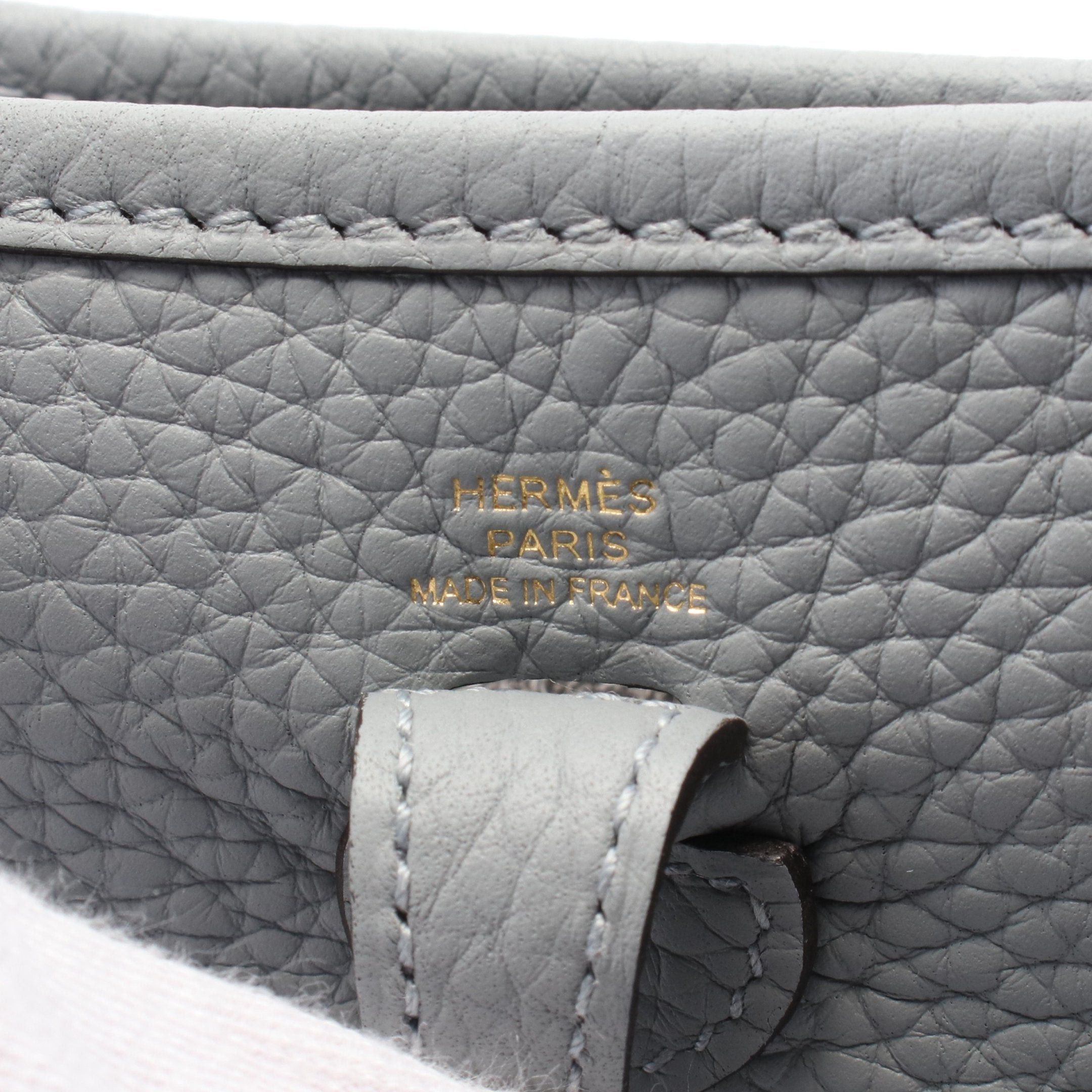 Hermes Hermes Evelyn Tpm Blue Glacier Shoulder Bag Clemence Leather Gray Silver Hardware K Stamp Size ONE SIZE - 4 Thumbnail