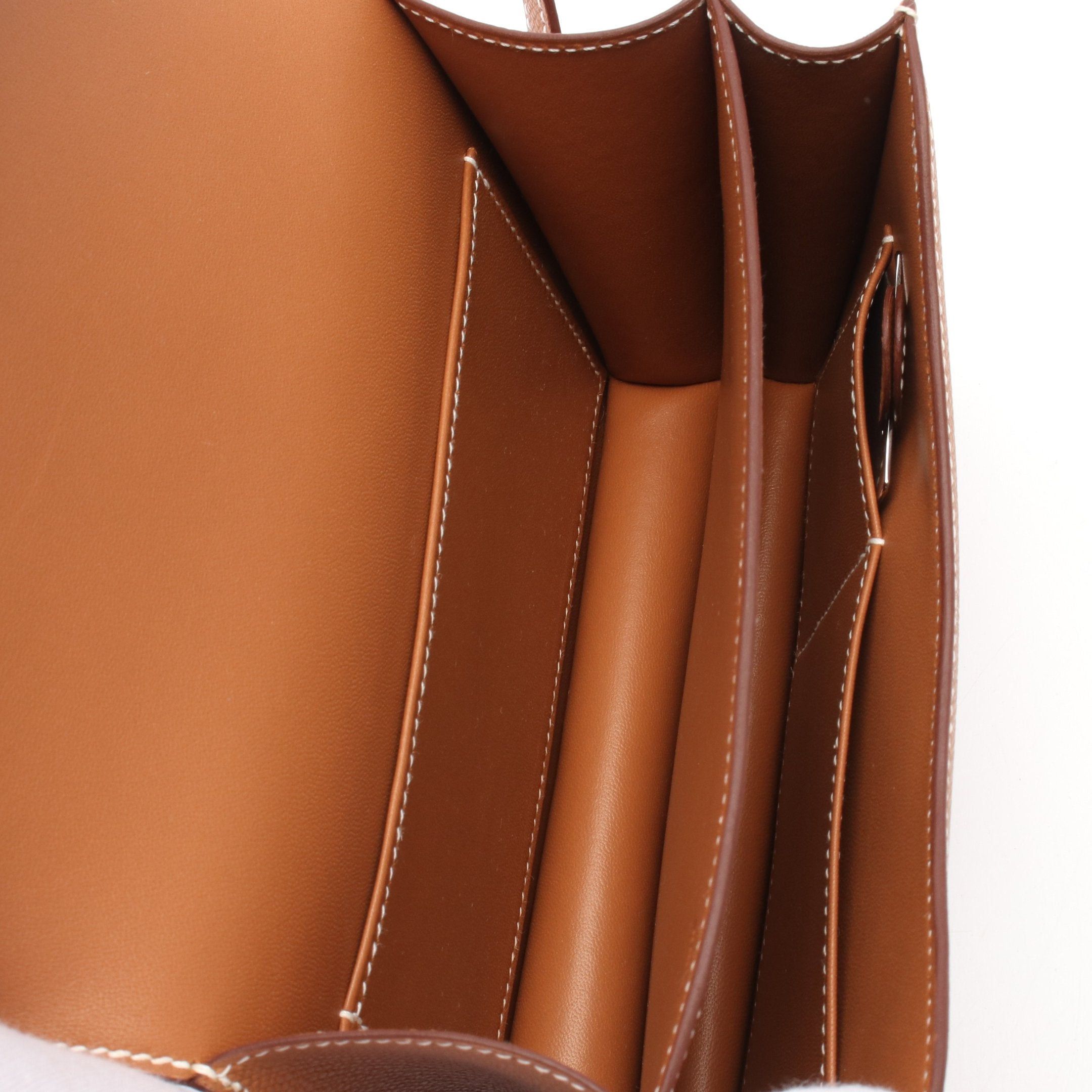 Hermes Hermes Constance 3 Mini Miroir Gold Shoulder Bag Veau Epsom Brown Silver Hardware Double Engraved Size ONE SIZE - 3 Thumbnail