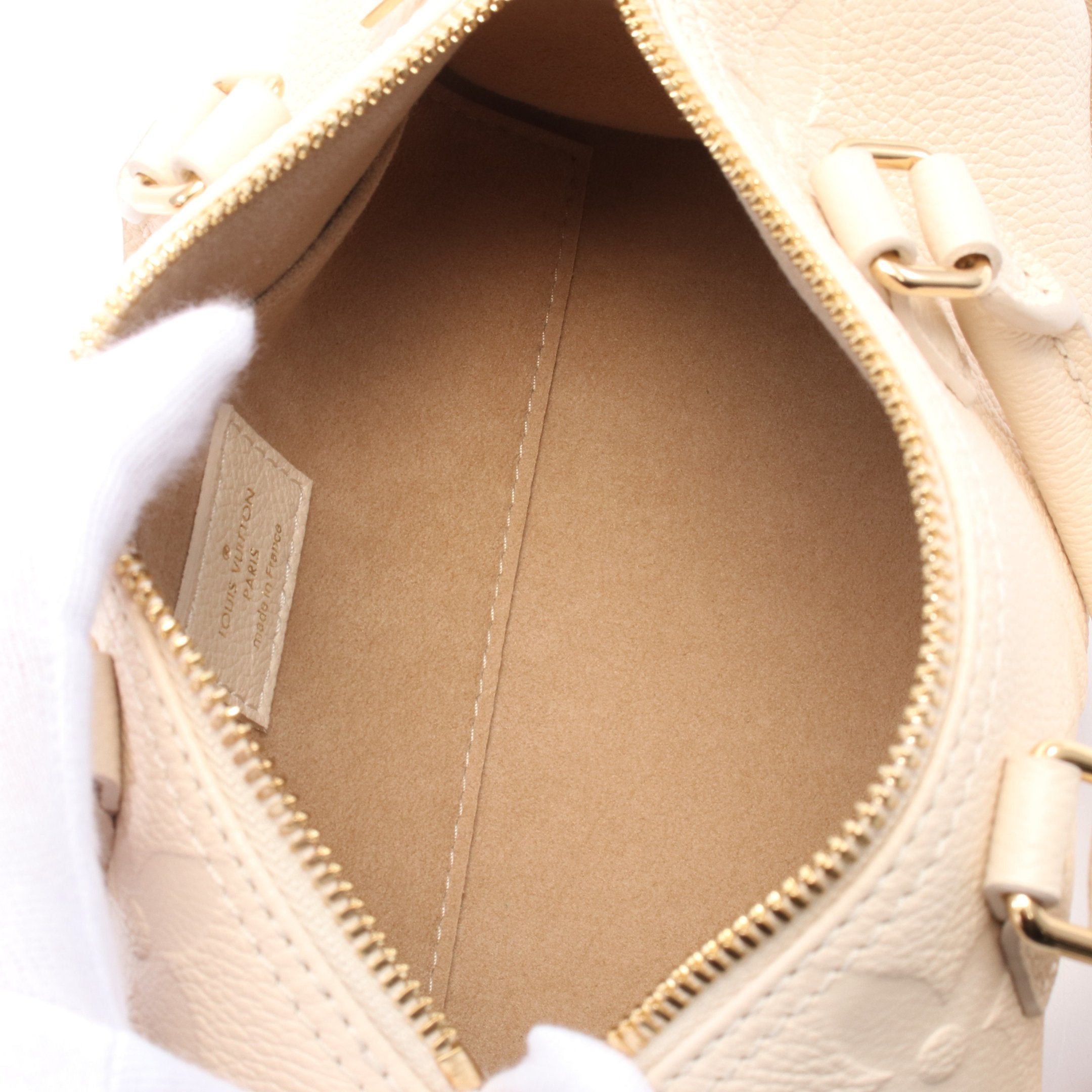 Louis Vuitton Louis Vuitton Papillon Bb Monogram Empreinte Claim Handbag Leather Ivory Size ONE SIZE - 3 Thumbnail