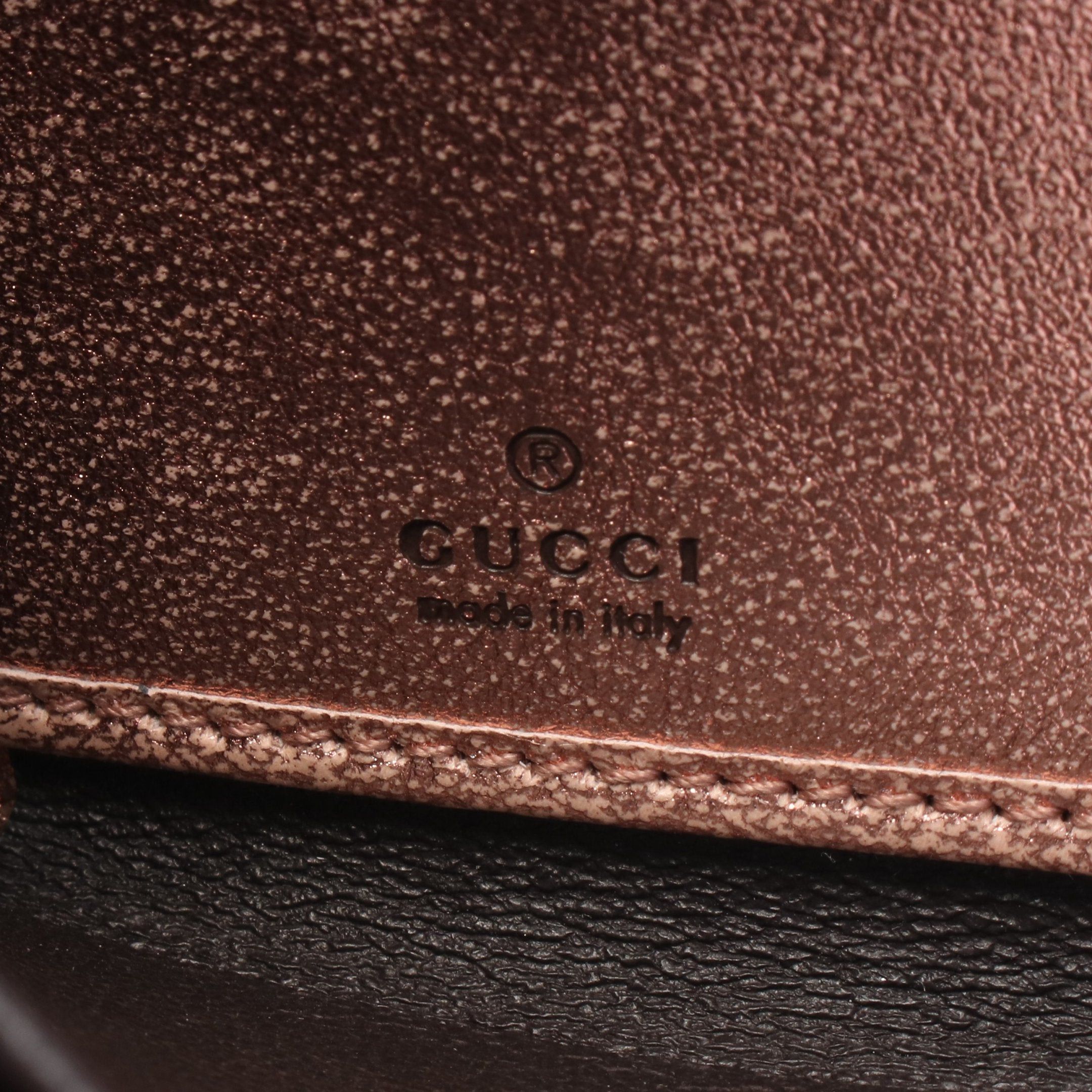 Gucci Gucci Petite Marmont Gg Round Zipper Long Wallet Leather Pink Metallic Size ONE SIZE - 4 Thumbnail