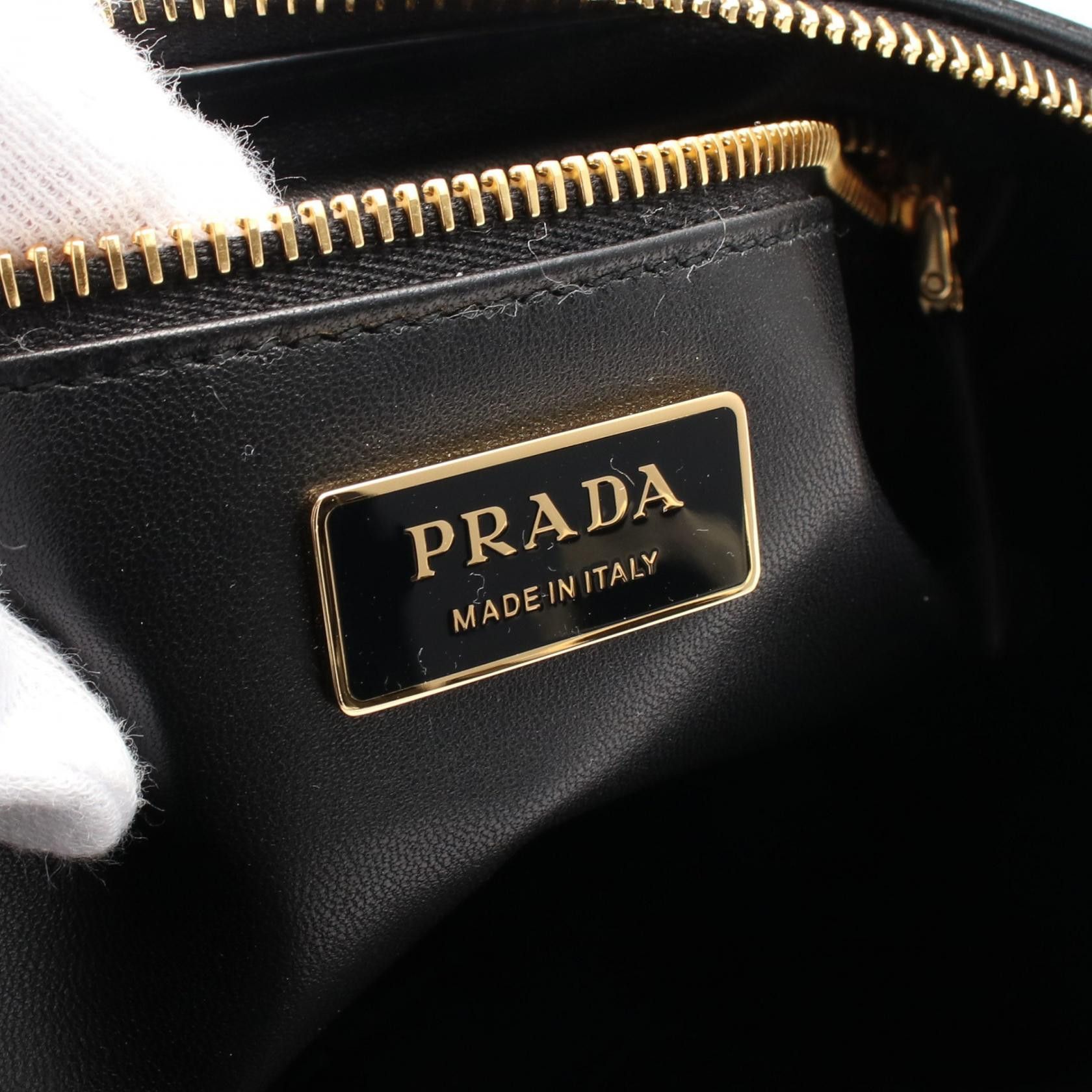 Prada Prada Shoulder Bag Leather Black Size ONE SIZE - 4 Thumbnail