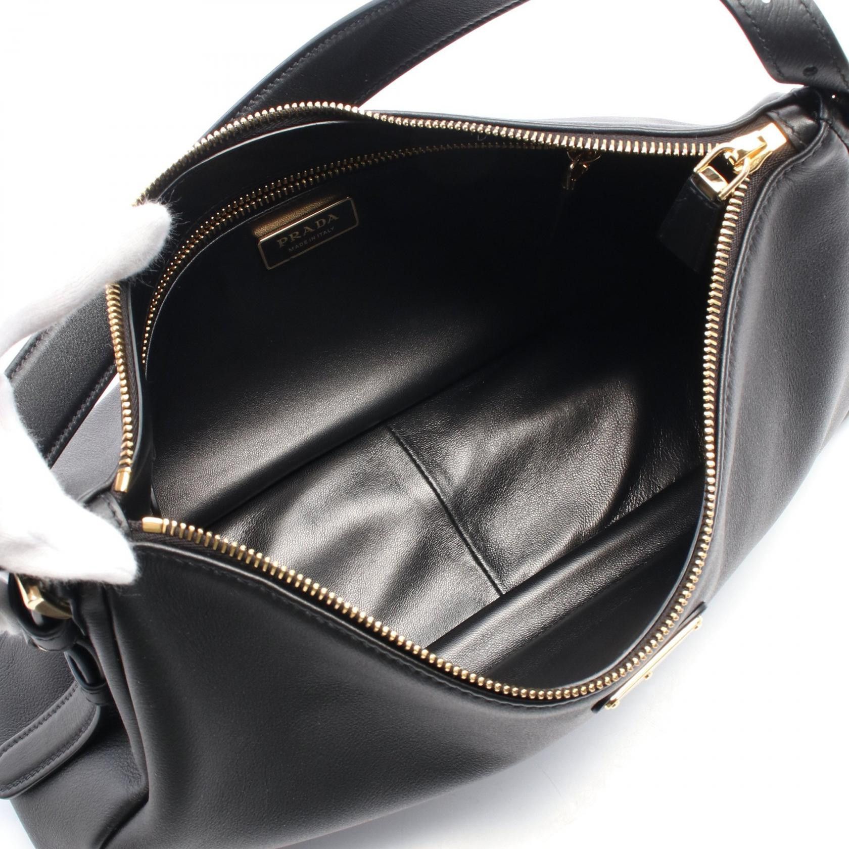 Prada Prada Shoulder Bag Leather Black Size ONE SIZE - 3 Thumbnail