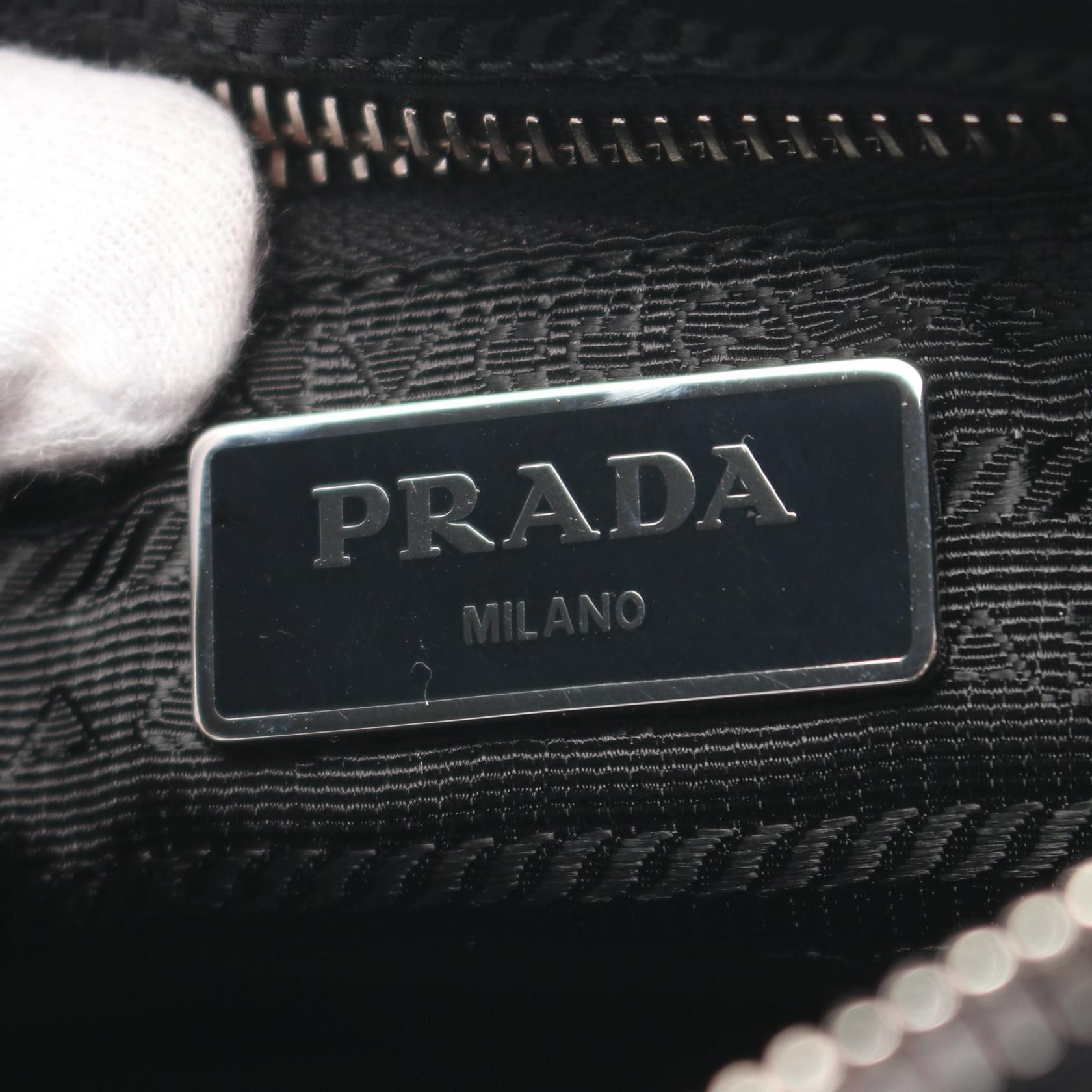 Prada Prada Tessuto Quilting Shoulder Bag Nylon Black Size ONE SIZE - 4 Thumbnail