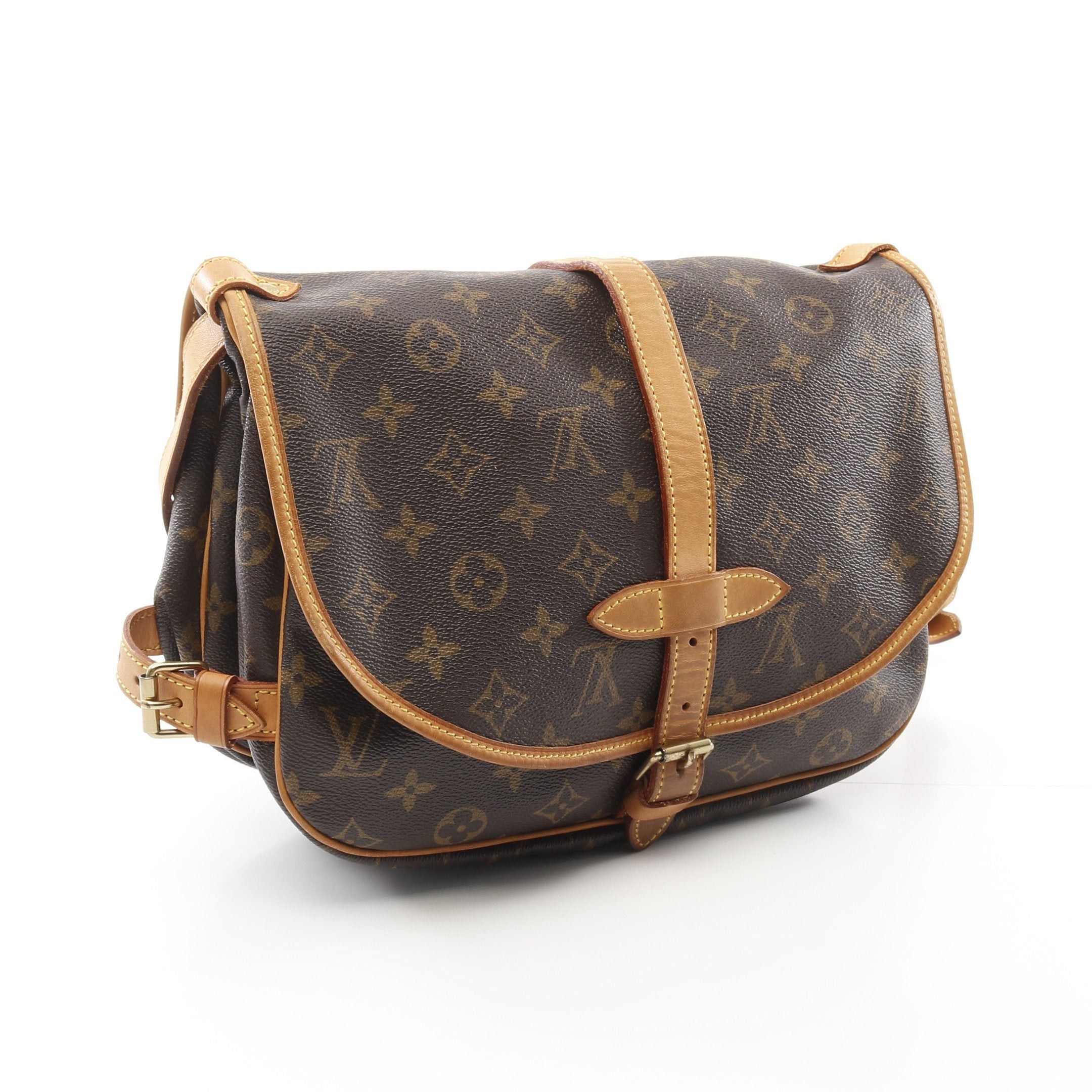Louis Vuitton Louis Vuitton Saumur 30 Monogram Shoulder Bag Leather Brown Size ONE SIZE - 2 Thumbnail