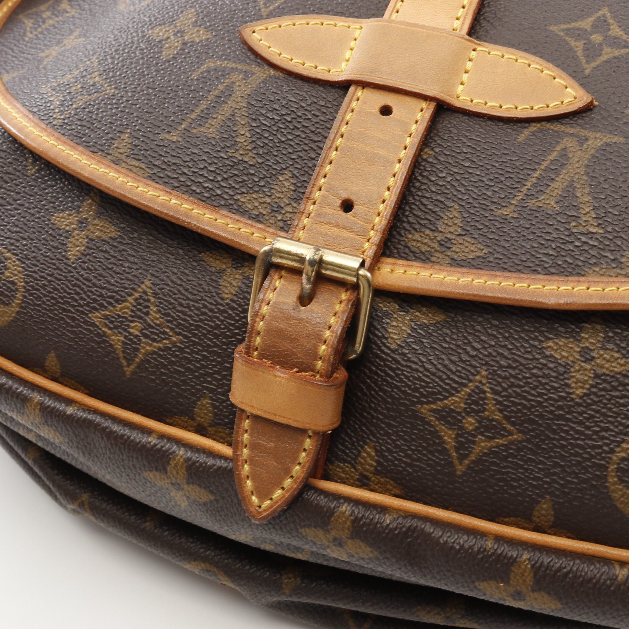 Louis Vuitton Louis Vuitton Saumur 30 Monogram Shoulder Bag Leather Brown Size ONE SIZE - 7 Thumbnail