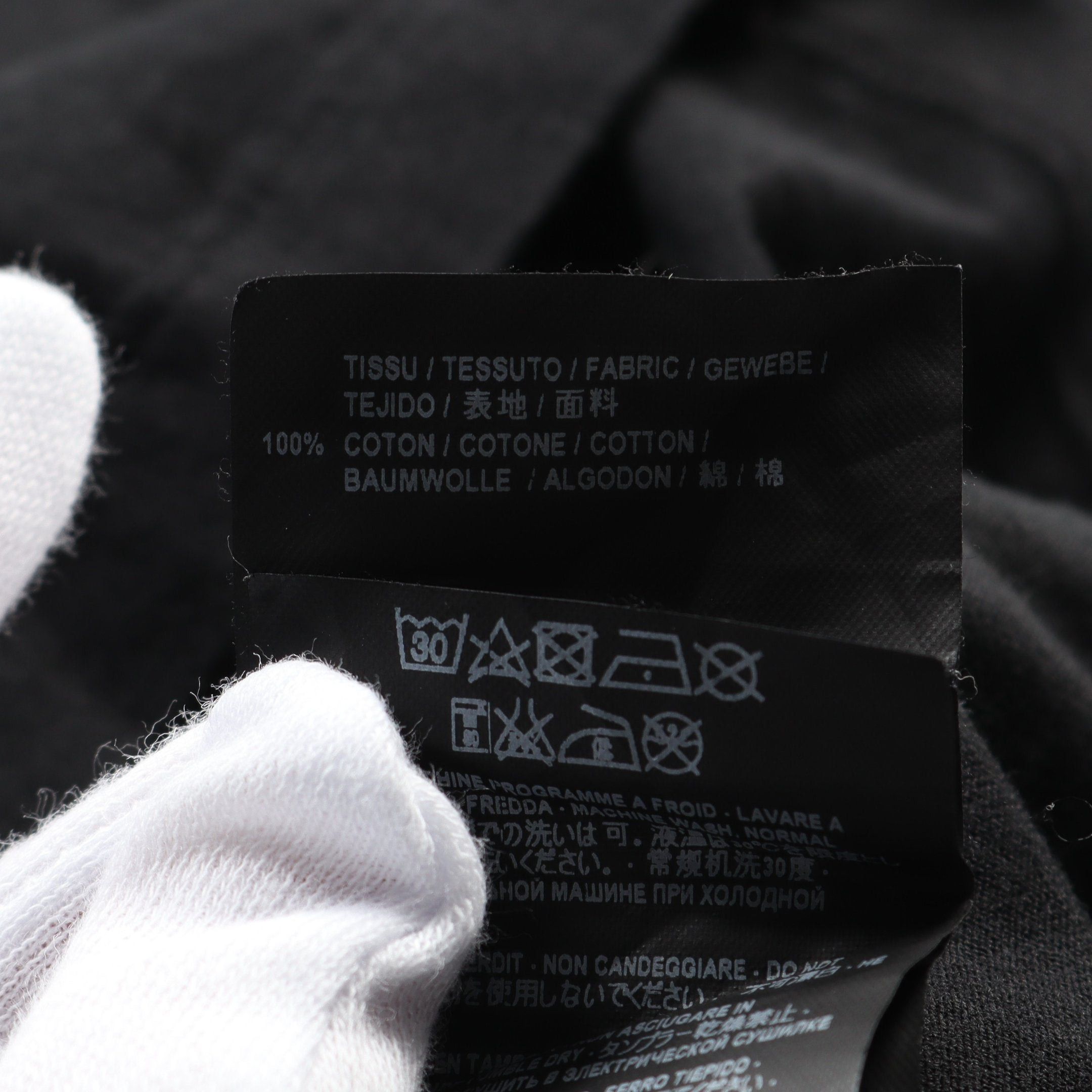 Yves Saint Laurent Yves Saint Laurent T-Shirt Crew Neck Logo Print Cotton Black Size ONE SIZE - 4 Thumbnail