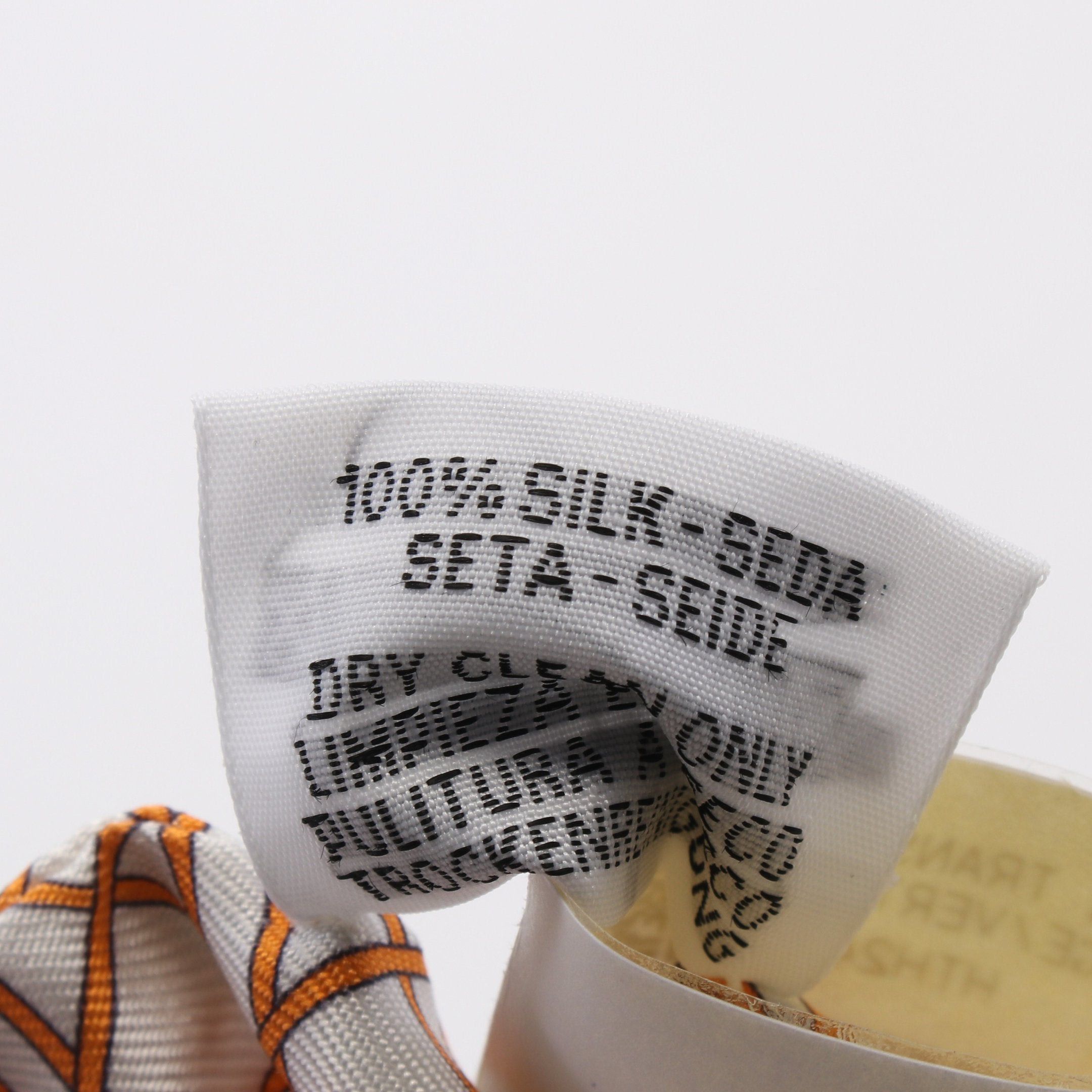 Hermes Hermes Twilly Les Voitures A Transformation Ribbon Scarf Silk Off White Multicolor Size ONE SIZE - 3 Thumbnail