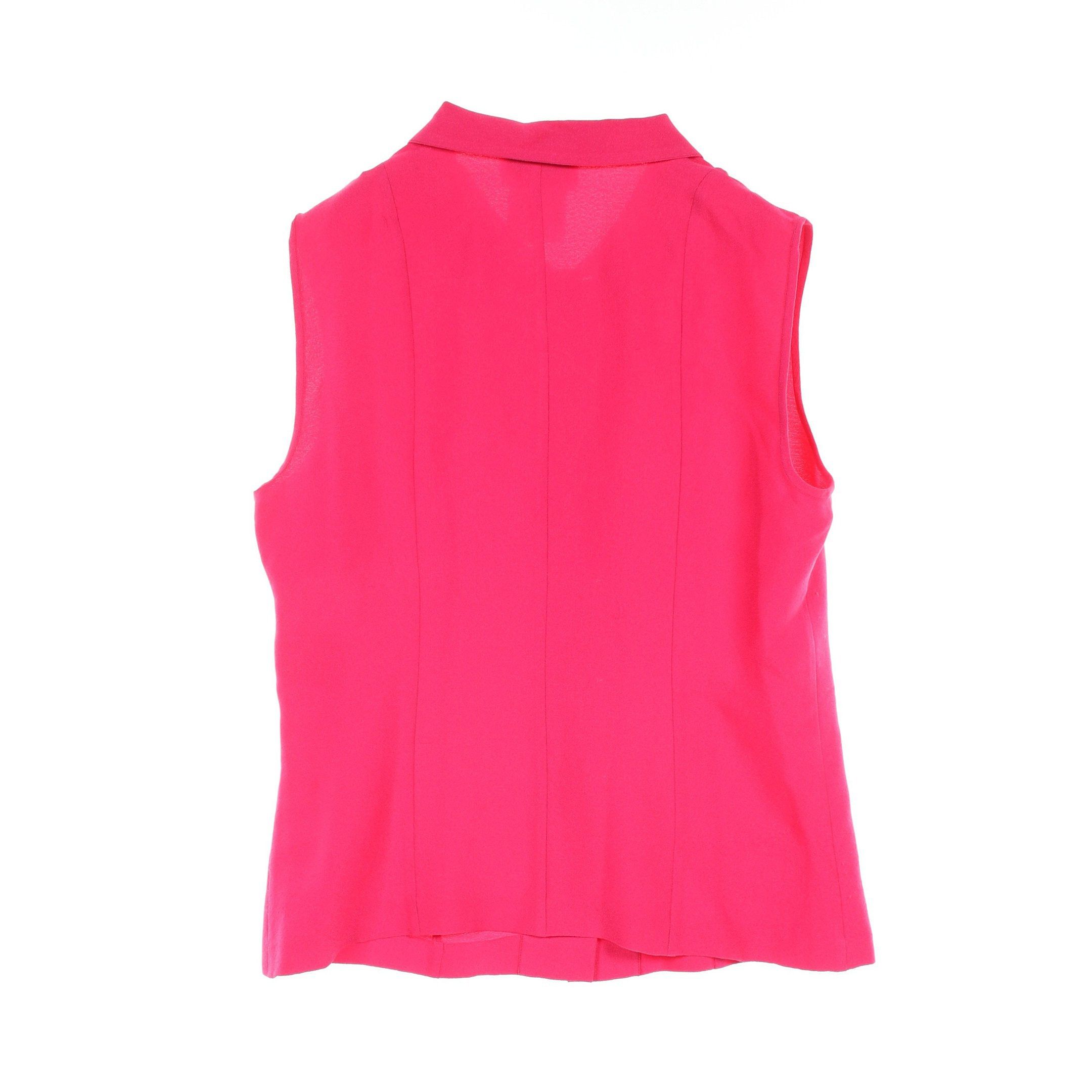 Chanel Chanel Shirt No Sleeve Silk Pink Purple Size ONE SIZE - 2 Thumbnail