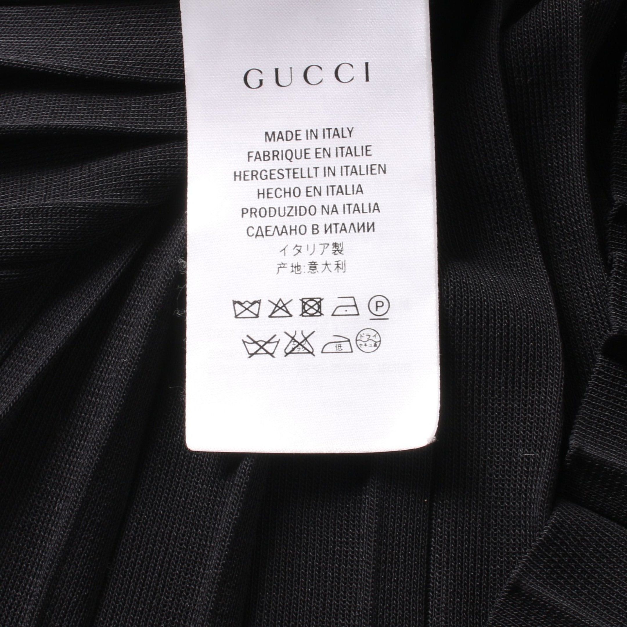 Gucci Gucci Pleats One Piece Frill Rayon Dark Navy Interlocking G Pearl Button Size ONE SIZE - 5 Thumbnail