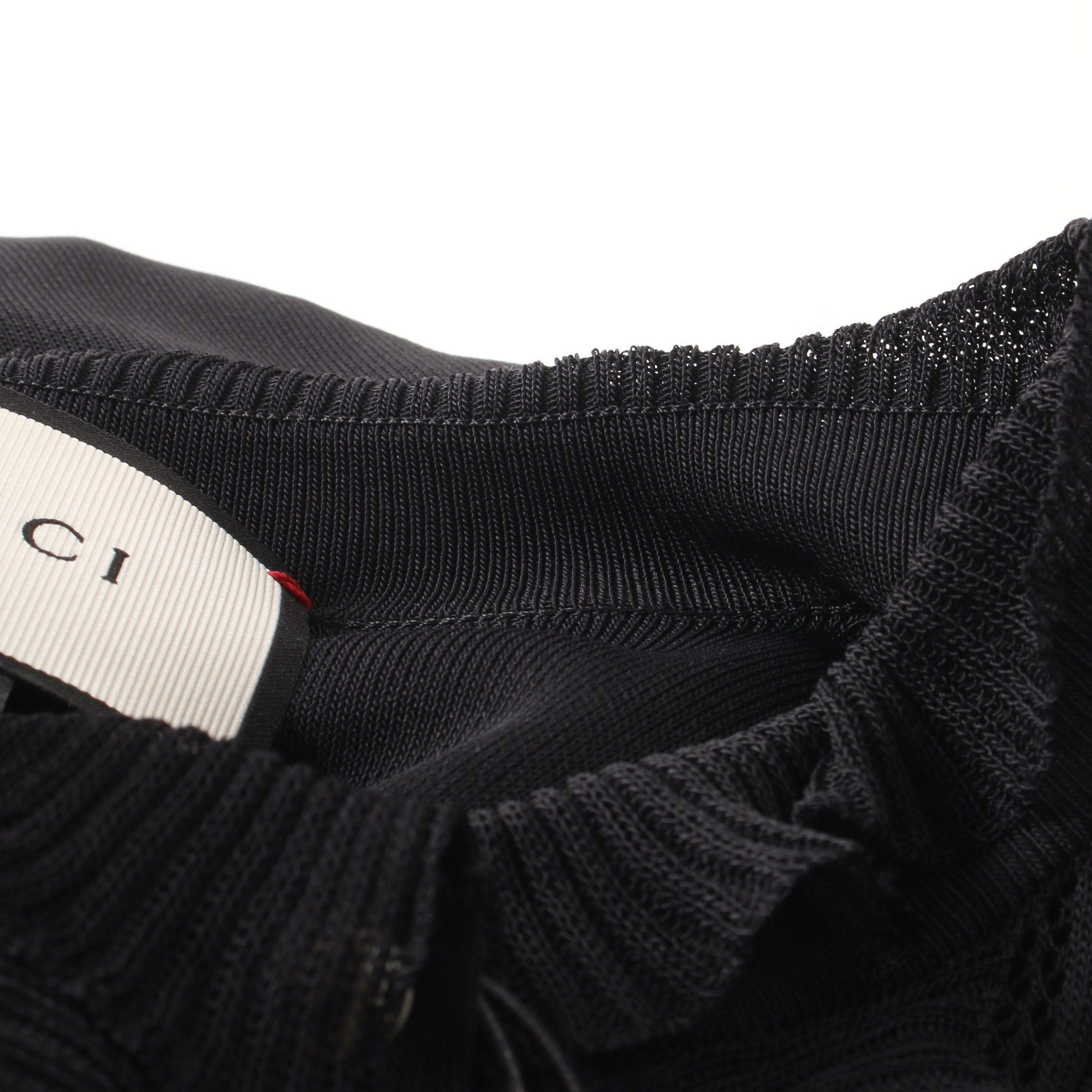 Gucci Gucci Pleats One Piece Frill Rayon Dark Navy Interlocking G Pearl Button Size ONE SIZE - 9 Thumbnail