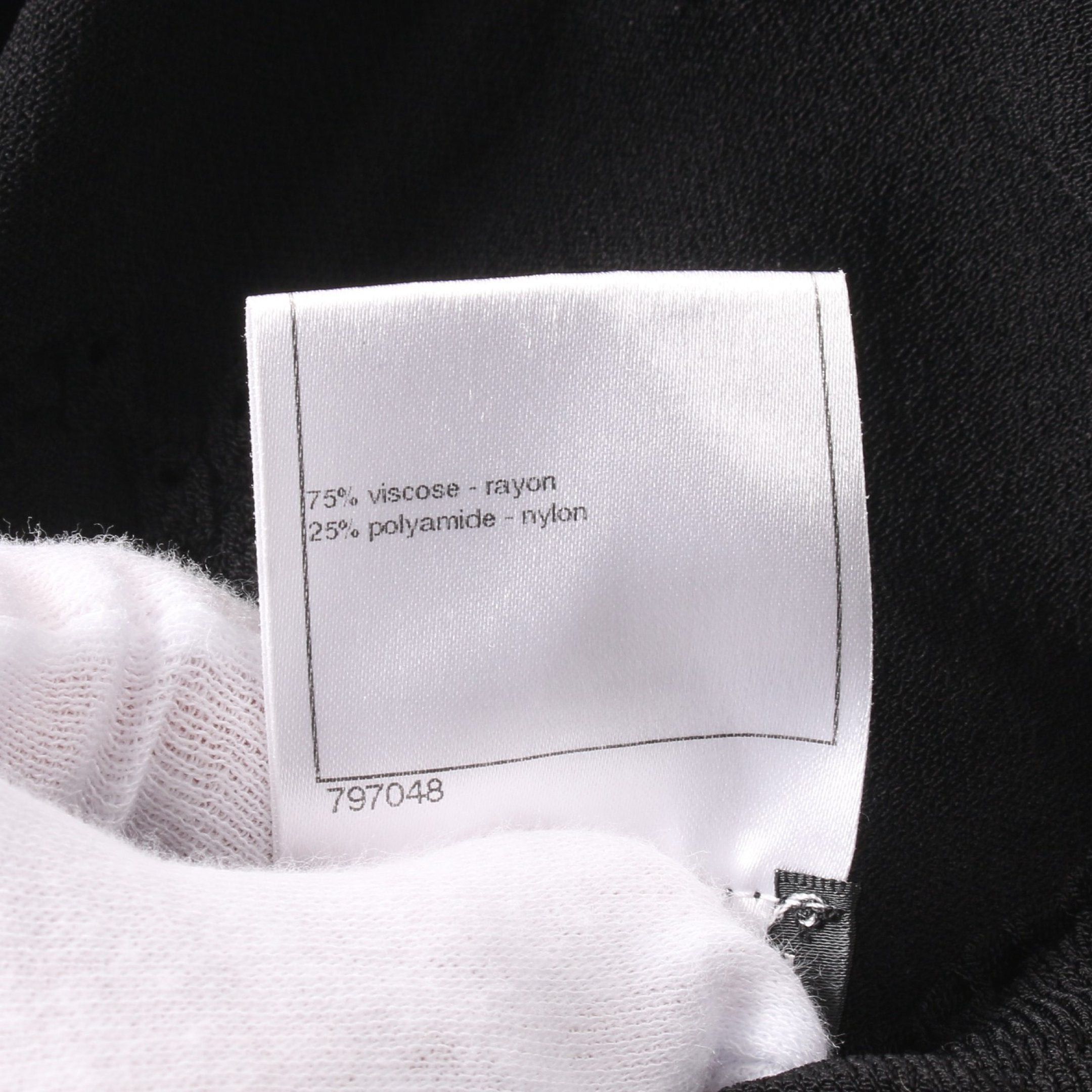 Chanel Chanel One Piece Rayon Black Size ONE SIZE - 4 Thumbnail