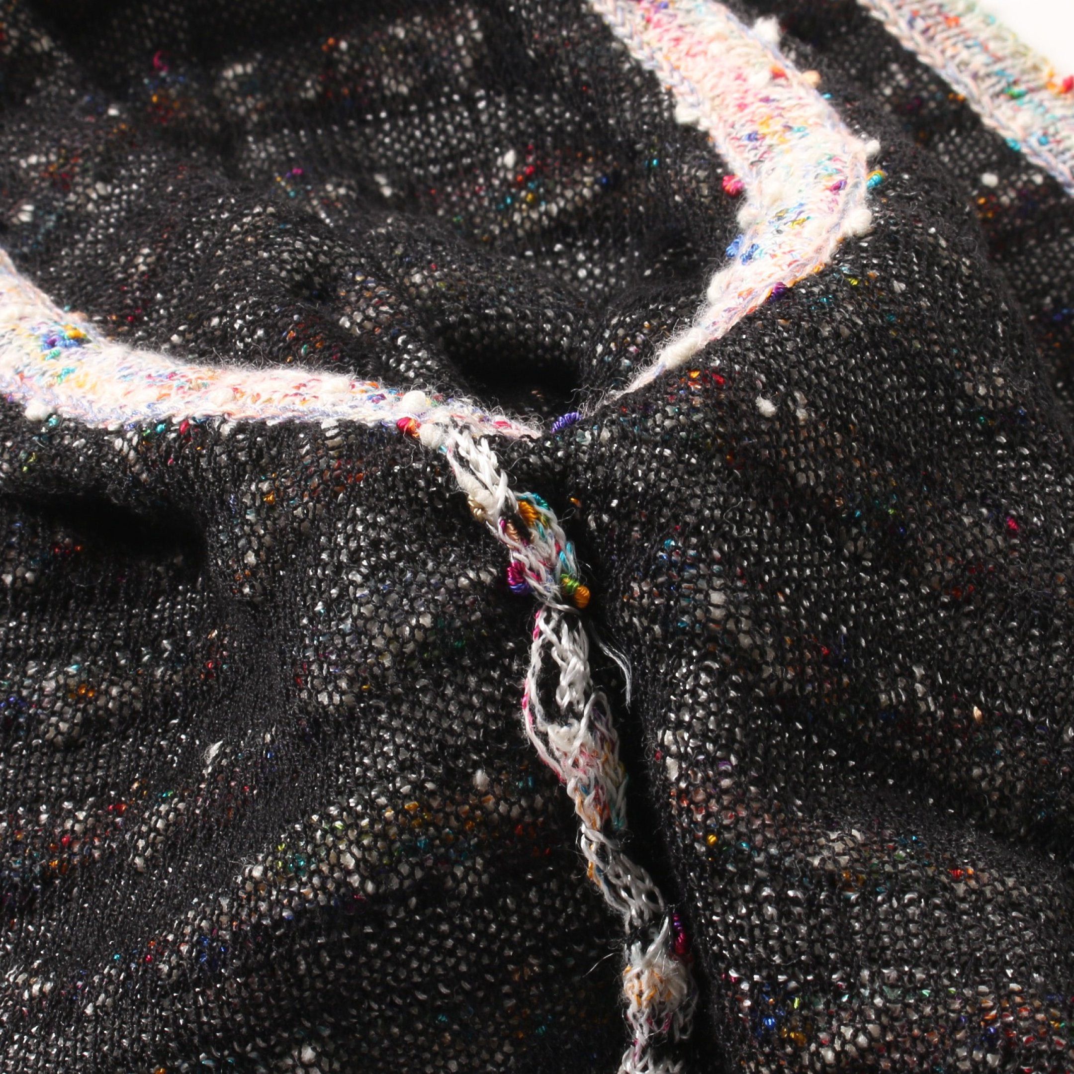 Chanel Chanel Cardigan Stripes Rayon Cotton White Multicolor Size ONE SIZE - 8 Thumbnail