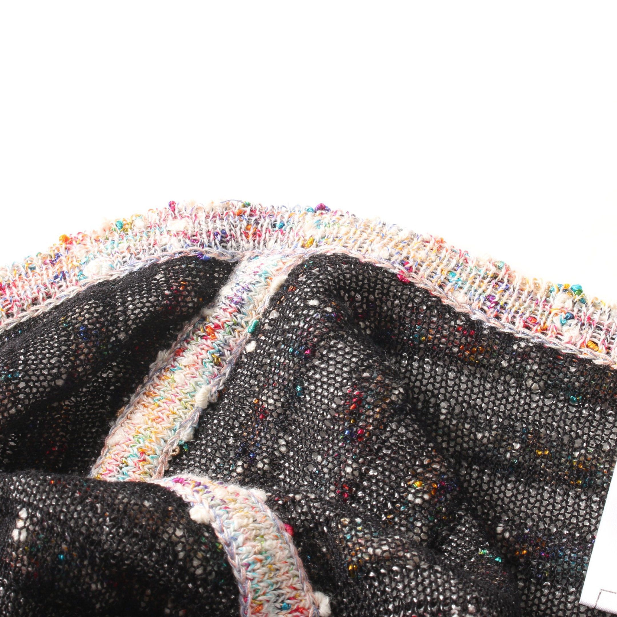 Chanel Chanel Cardigan Stripes Rayon Cotton White Multicolor Size ONE SIZE - 9 Thumbnail