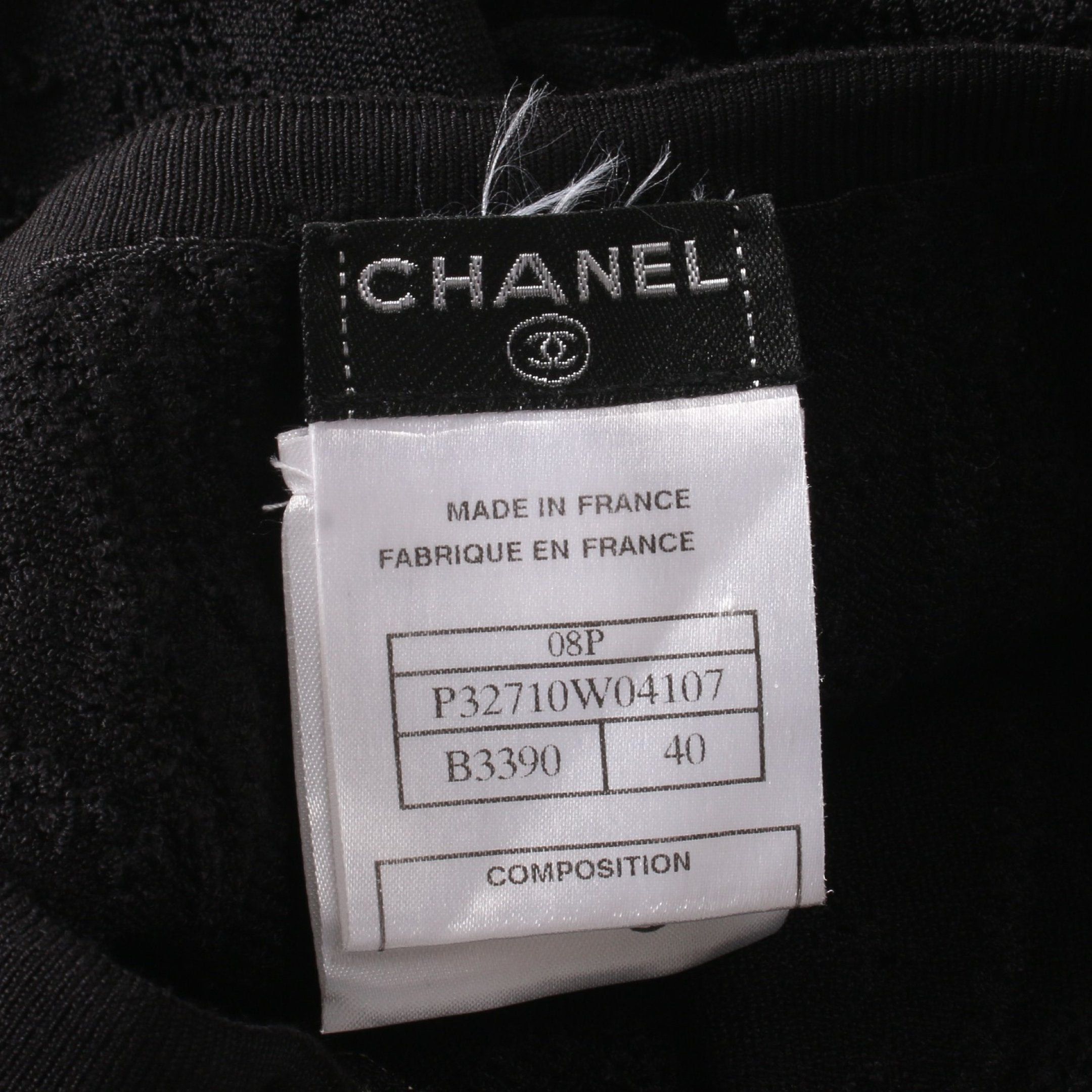 Chanel Chanel Cocomark Button Cardigan Rayon Black Frill 08P Size ONE SIZE - 5 Thumbnail