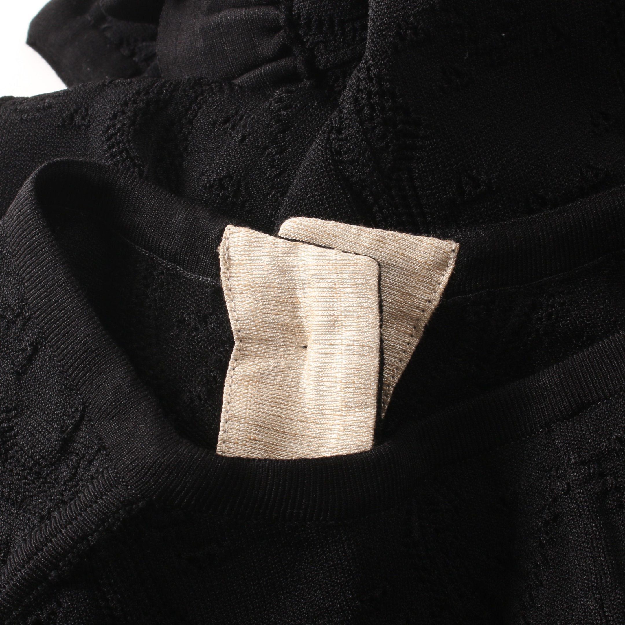 Chanel Chanel Cocomark Button Cardigan Rayon Black Frill 08P Size ONE SIZE - 7 Thumbnail