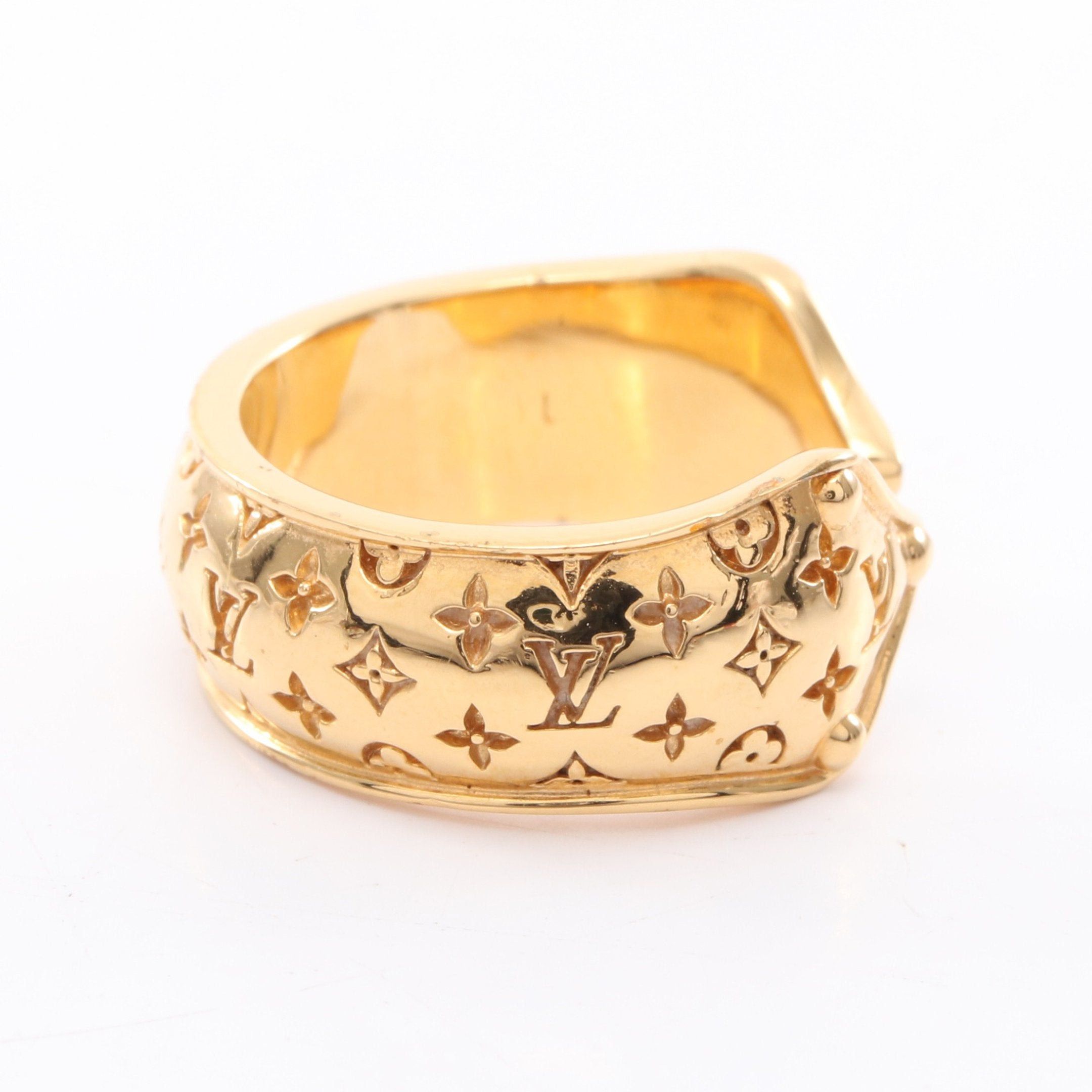 Louis Vuitton Louis Vuitton Nanogram Sweet Dreams Ring Gp Gold Size ONE SIZE - 2 Thumbnail