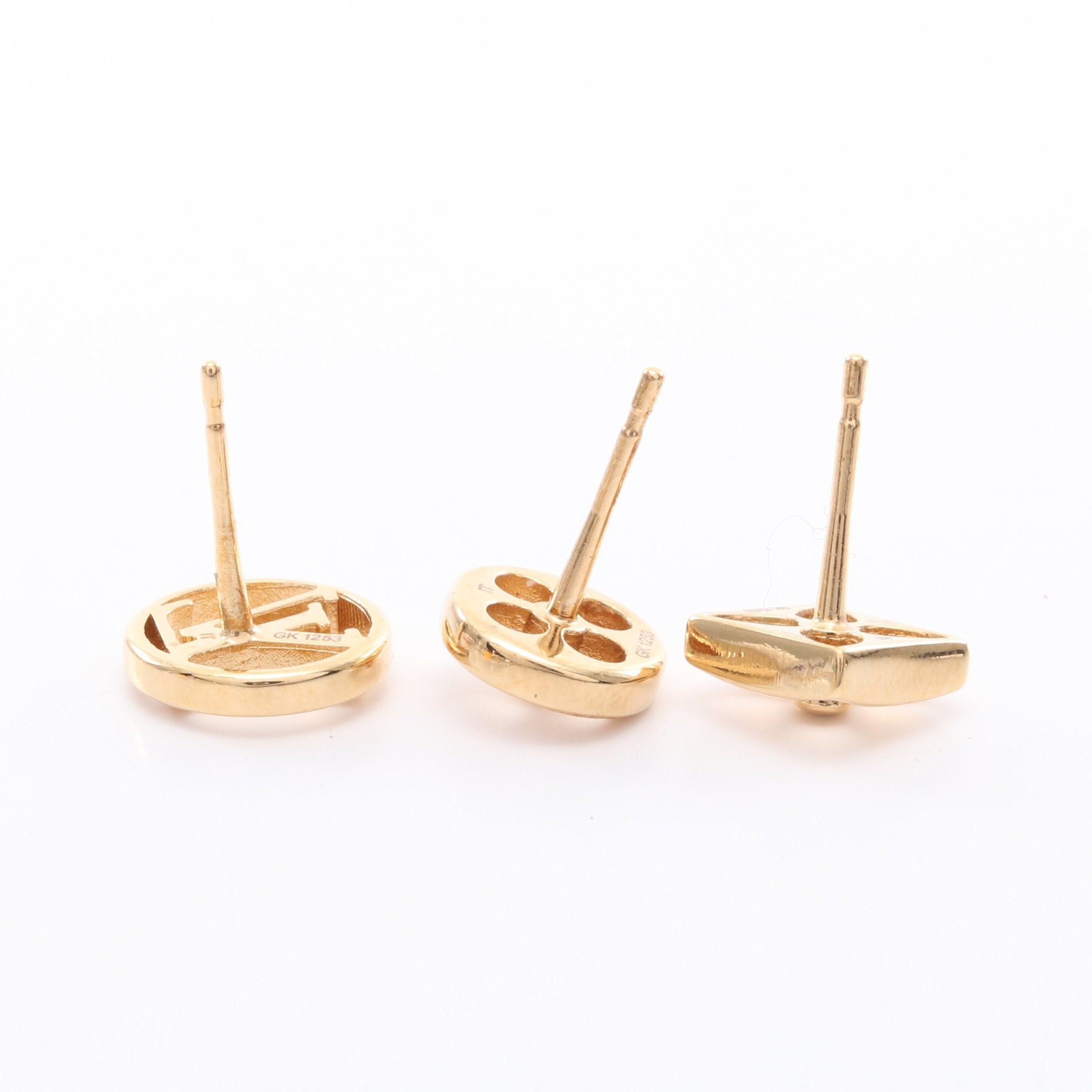 Louis Vuitton Louis Vuitton Gracie In Lock Earrings Gp Gold 3 Piece Set Size ONE SIZE - 6 Thumbnail