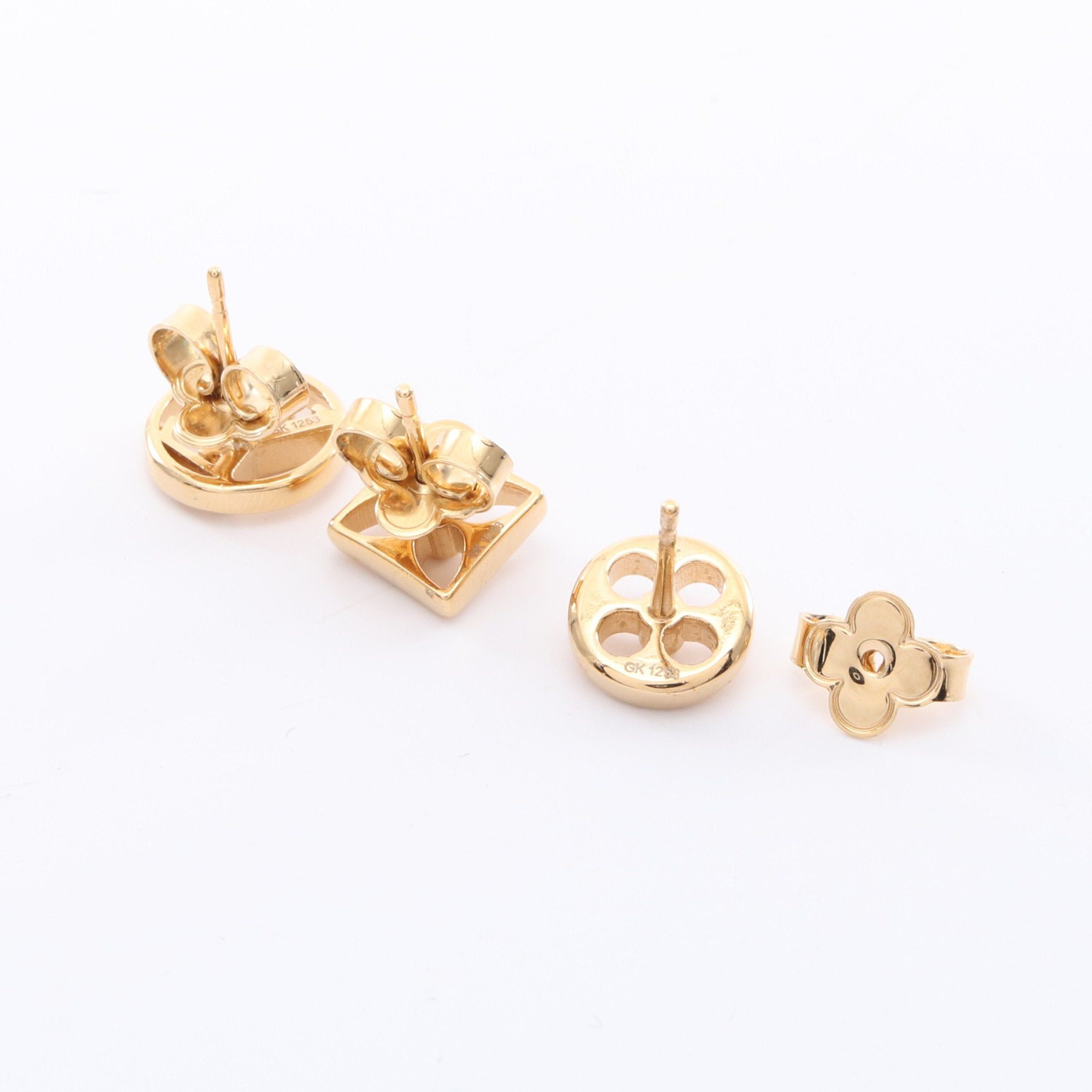 Louis Vuitton Louis Vuitton Gracie In Lock Earrings Gp Gold 3 Piece Set Size ONE SIZE - 2 Thumbnail