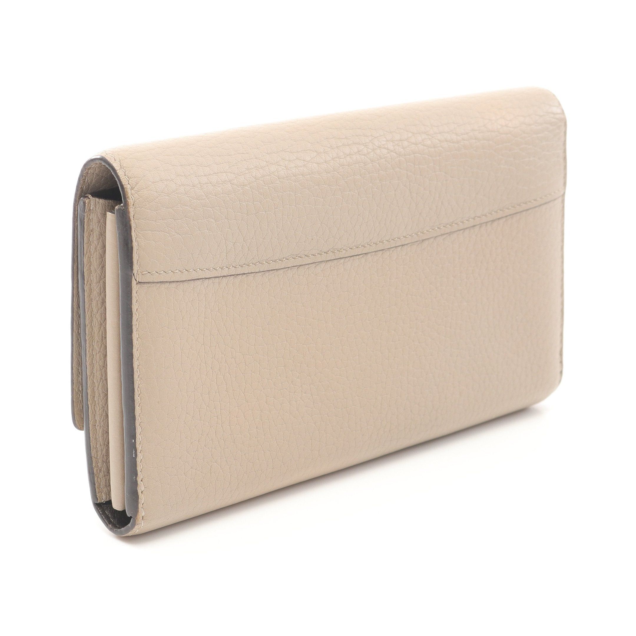 Louis Vuitton Louis Vuitton Portefeuil Capucines Carré Bi-Fold Long Wallet Taurillon Leather Gray Beige Size ONE SIZE - 2 Thumbnail
