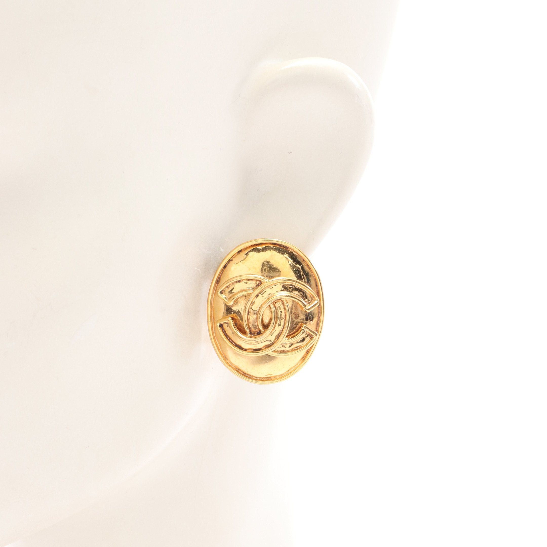 Chanel Chanel Coco Mark Earrings Gp Gold 94P Size ONE SIZE - 4 Thumbnail