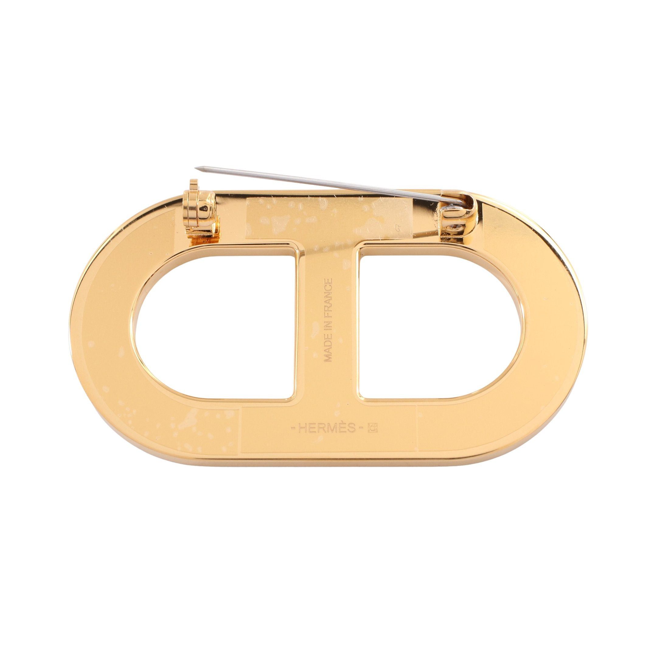 Hermes Hermes Chaîne Brooch Gp Veau Epsom Black Size ONE SIZE - 2 Thumbnail