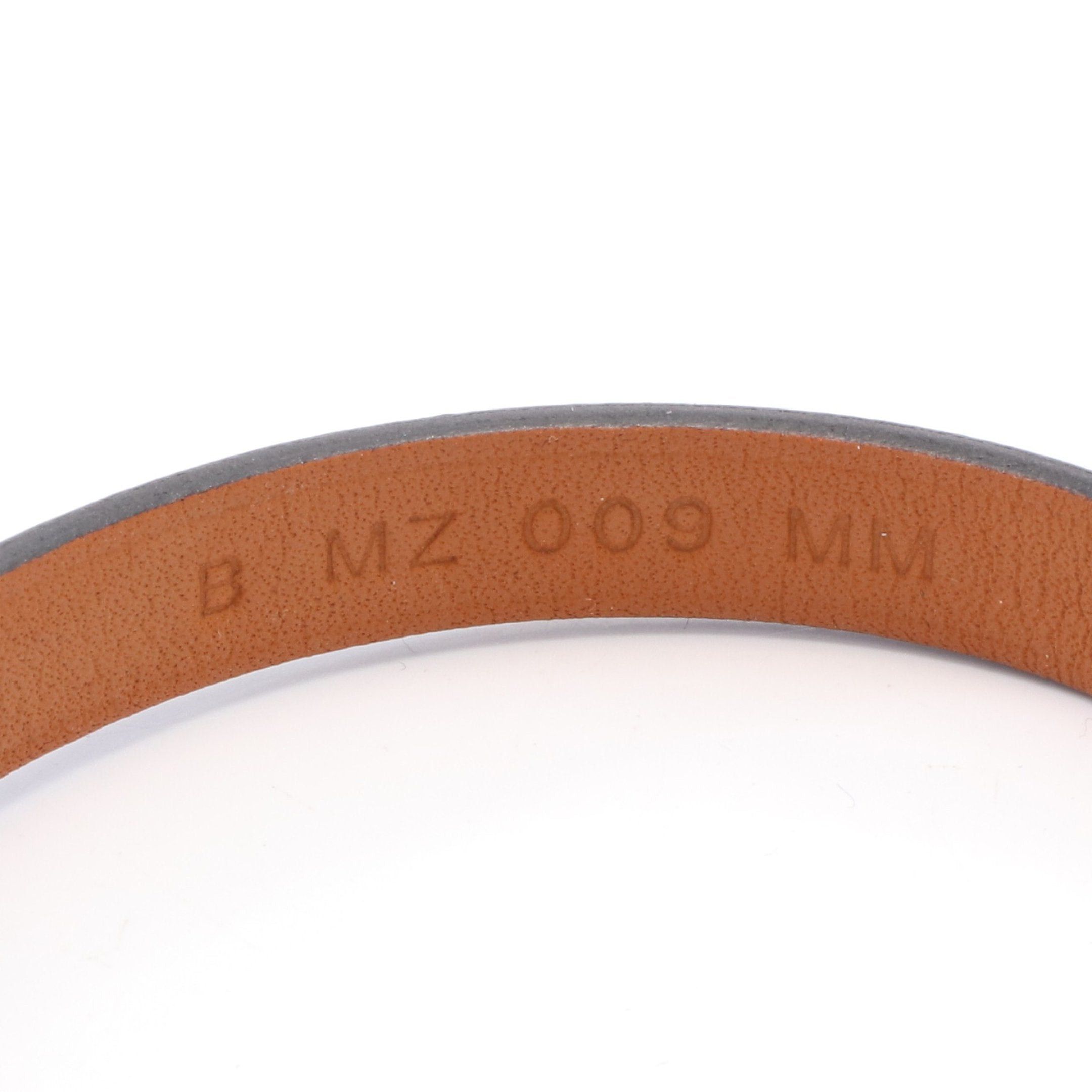 Hermes Hermes Rival Mini Bracelet Leather Gp Black Gold Size ONE SIZE - 5 Thumbnail