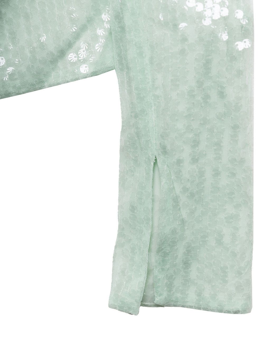 ROTATE Green Long Sleeve Top with All-Over Sequins in Recycled Fabric Woman Size M / US 6-8 / IT 42-44 - 3 Thumbnail