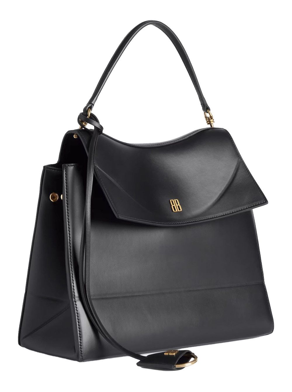 Balenciaga 'Nano' Black Medium Handbag with Adjustable and Removable Shoulder Strap and Embossed Logo Lettering on the Rear in Leather Woman Size ONE SIZE - 2 Thumbnail