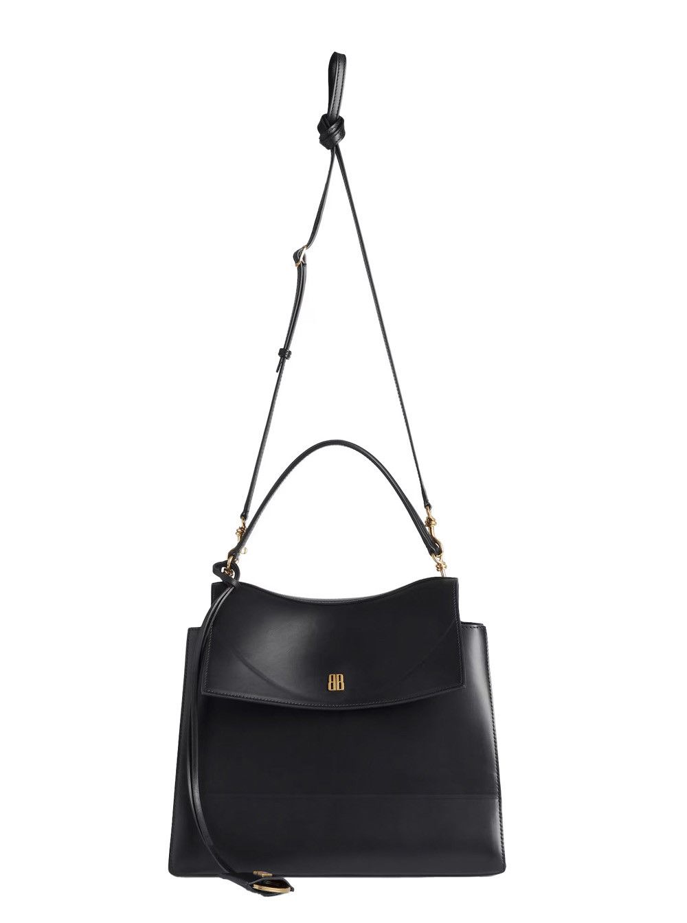 Balenciaga 'Nano' Black Medium Handbag with Adjustable and Removable Shoulder Strap and Embossed Logo Lettering on the Rear in Leather Woman Size ONE SIZE - 4 Thumbnail
