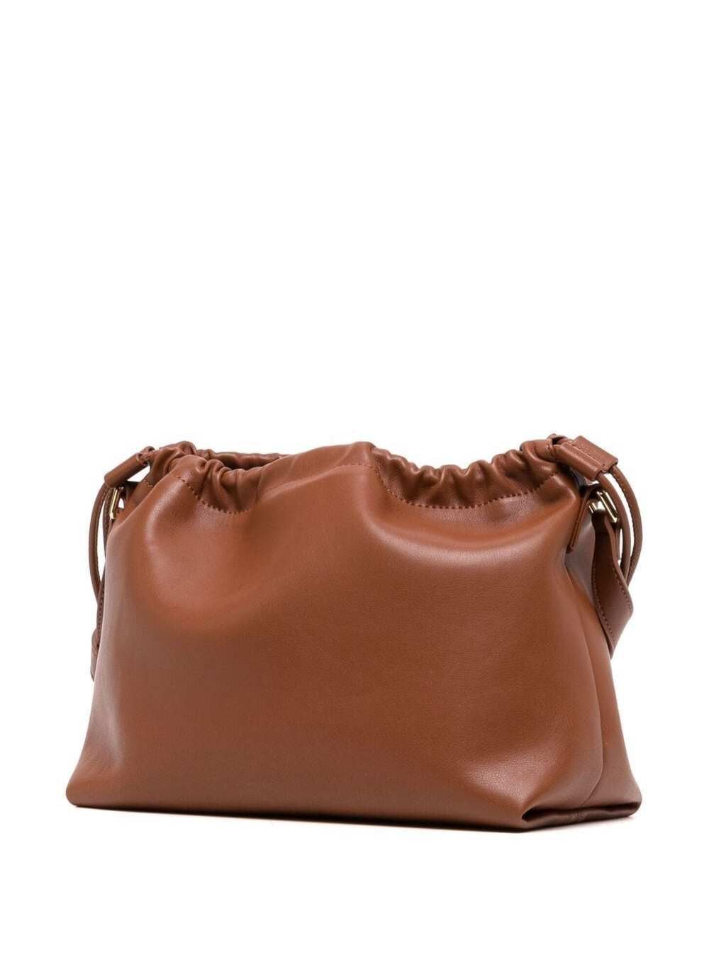 A.P.C. 'Louise' brown Crossbody bag with logo lettering on the front and drawstring closure in Ecoleather woman Size ONE SIZE - 2 Thumbnail