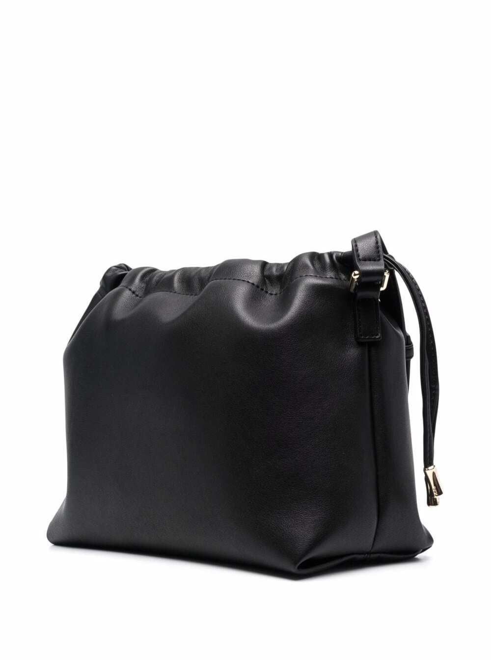 A.P.C. Black Crossbody bag with logo lettering on the front and drawstring closure in ecoleather for women Size ONE SIZE - 2 Thumbnail