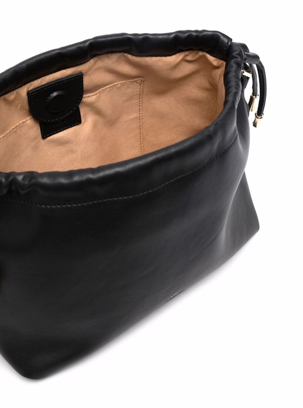 A.P.C. Black Crossbody bag with logo lettering on the front and drawstring closure in ecoleather for women Size ONE SIZE - 4 Thumbnail