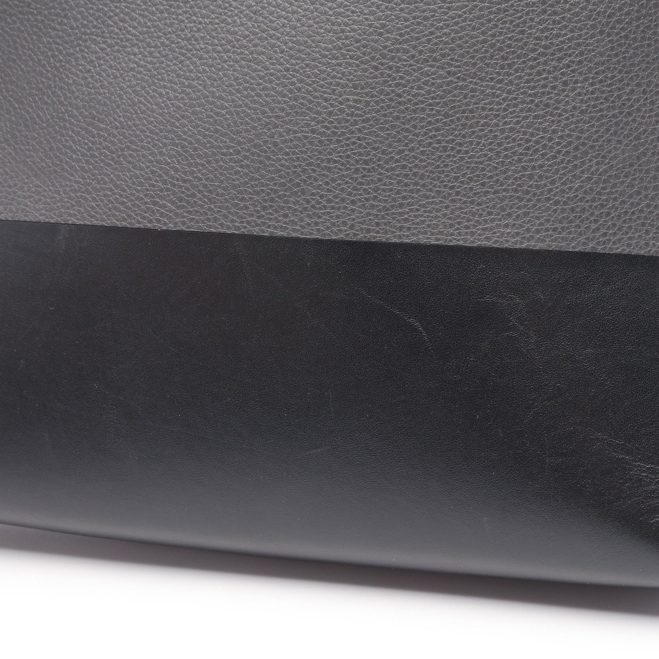 Loewe Loewe Signature L Zip Pouch Second Bag Clutch Leather Black Dark Gray Bicolor Size ONE SIZE - 9 Thumbnail