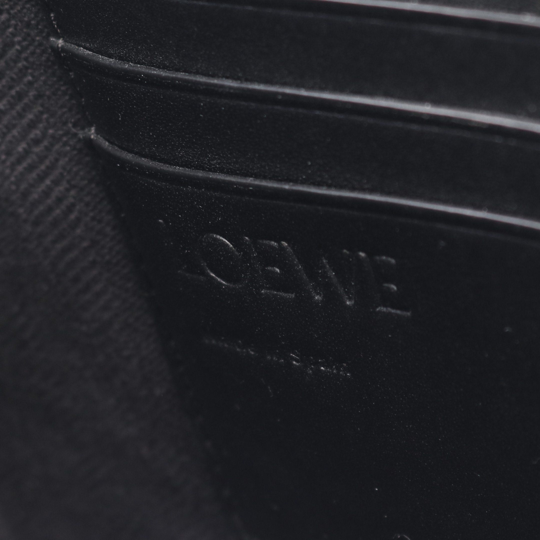 Loewe Loewe Signature L Zip Pouch Second Bag Clutch Leather Black Dark Gray Bicolor Size ONE SIZE - 4 Thumbnail