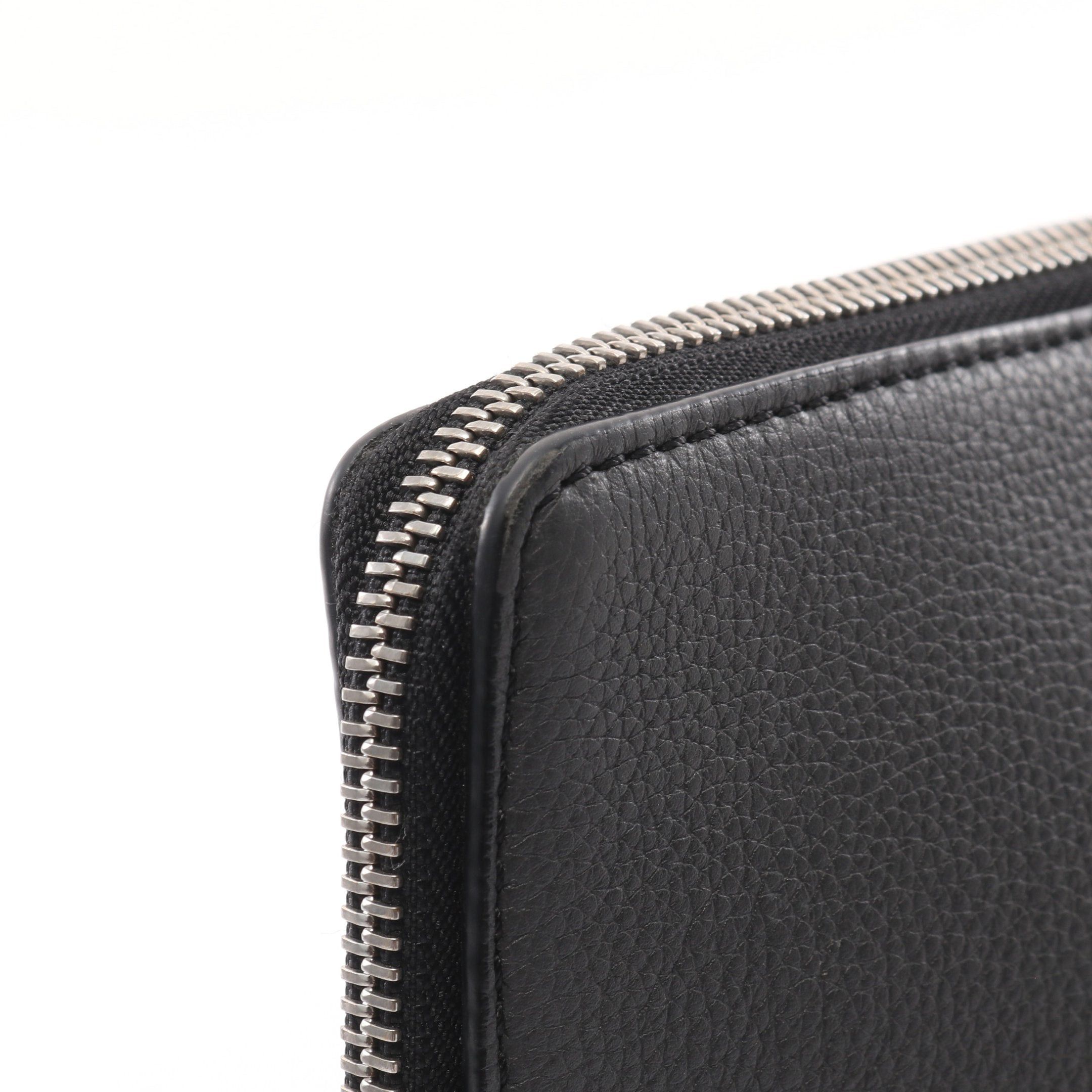 Loewe Loewe Signature L Zip Pouch Second Bag Clutch Leather Black Dark Gray Bicolor Size ONE SIZE - 8 Thumbnail