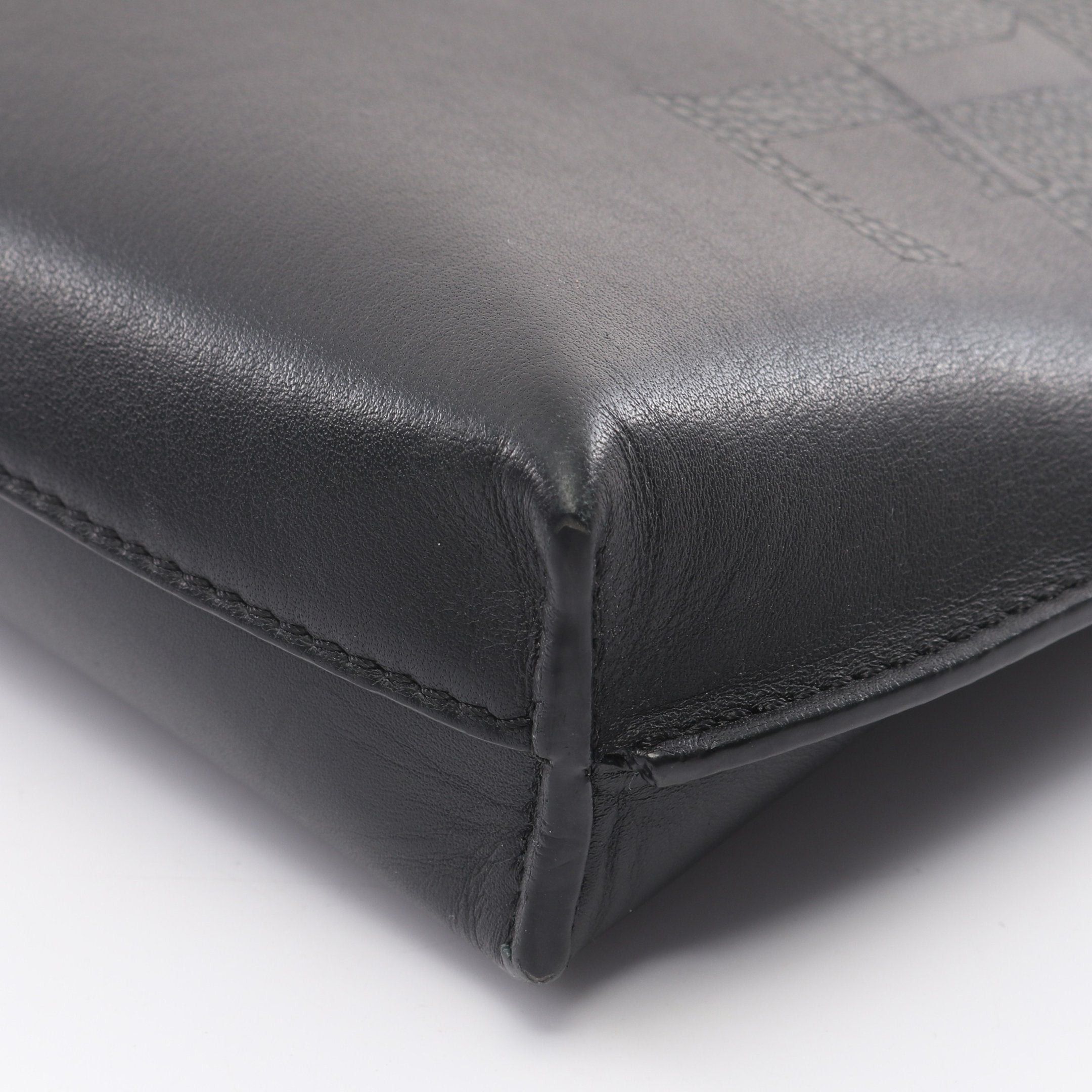 Loewe Loewe Signature L Zip Pouch Second Bag Clutch Leather Black Dark Gray Bicolor Size ONE SIZE - 6 Thumbnail