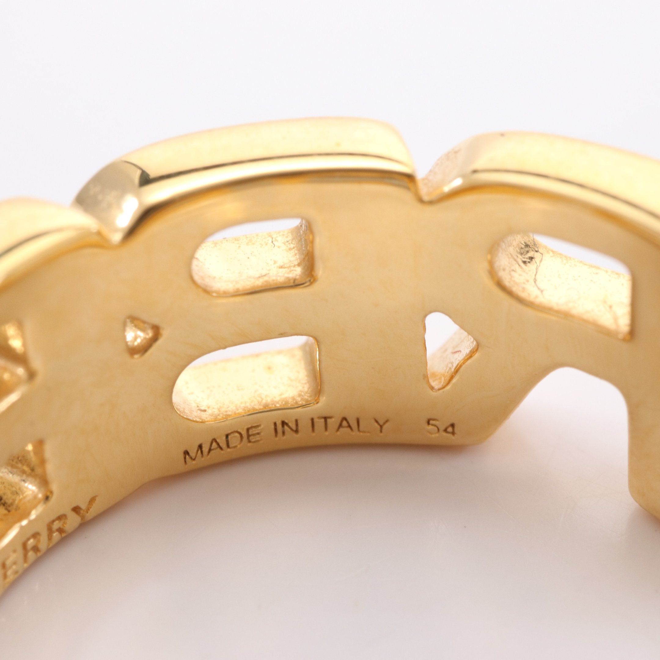 Burberry Burberry Ring Gp Gold Size ONE SIZE - 6 Thumbnail