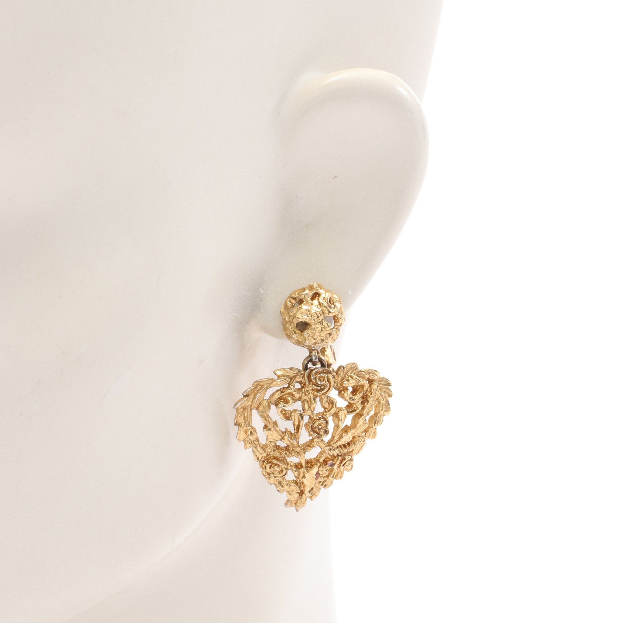 Yves Saint Laurent Yves Saint Laurent Earrings Gp Gold Size ONE SIZE - 4 Thumbnail