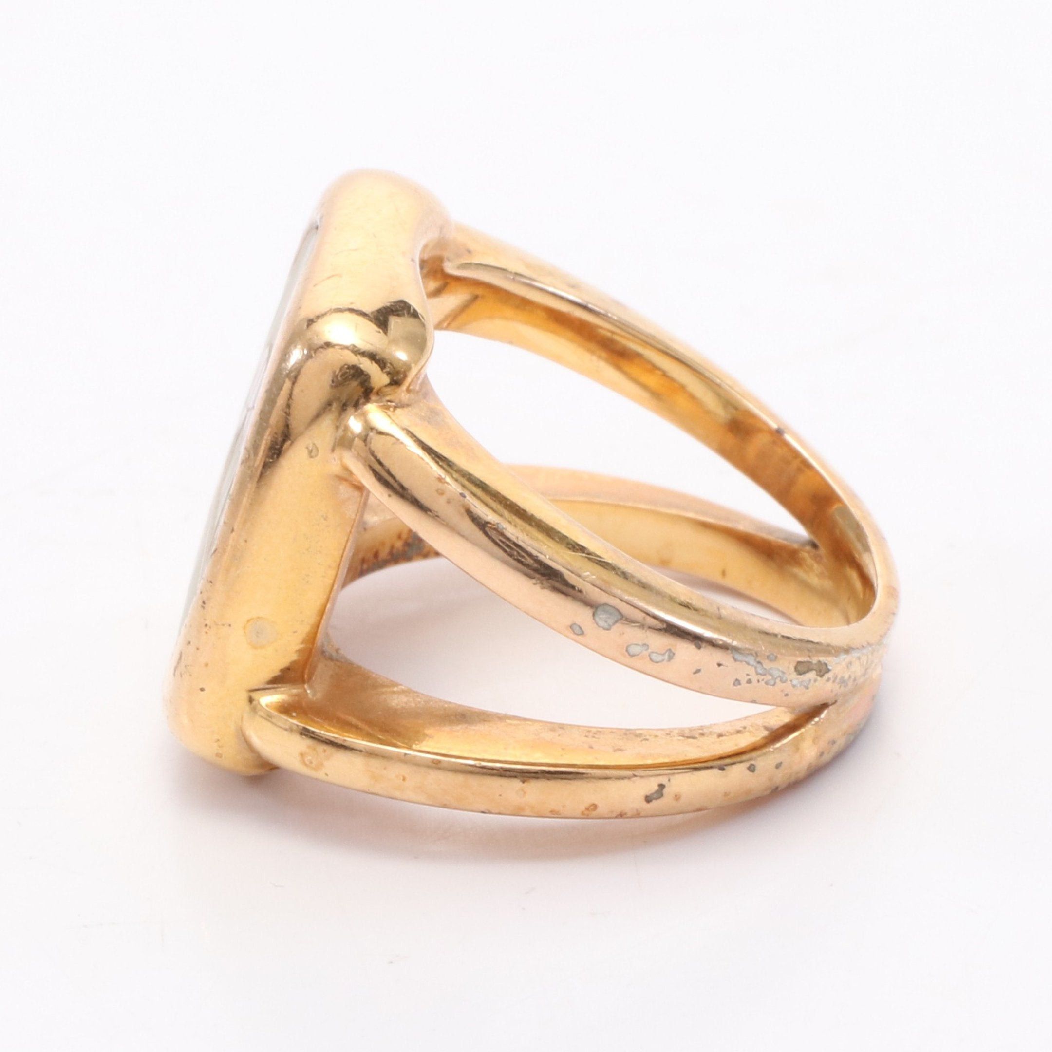 Hermes Hermes Corozo Ring Gp Gold Size ONE SIZE - 2 Thumbnail