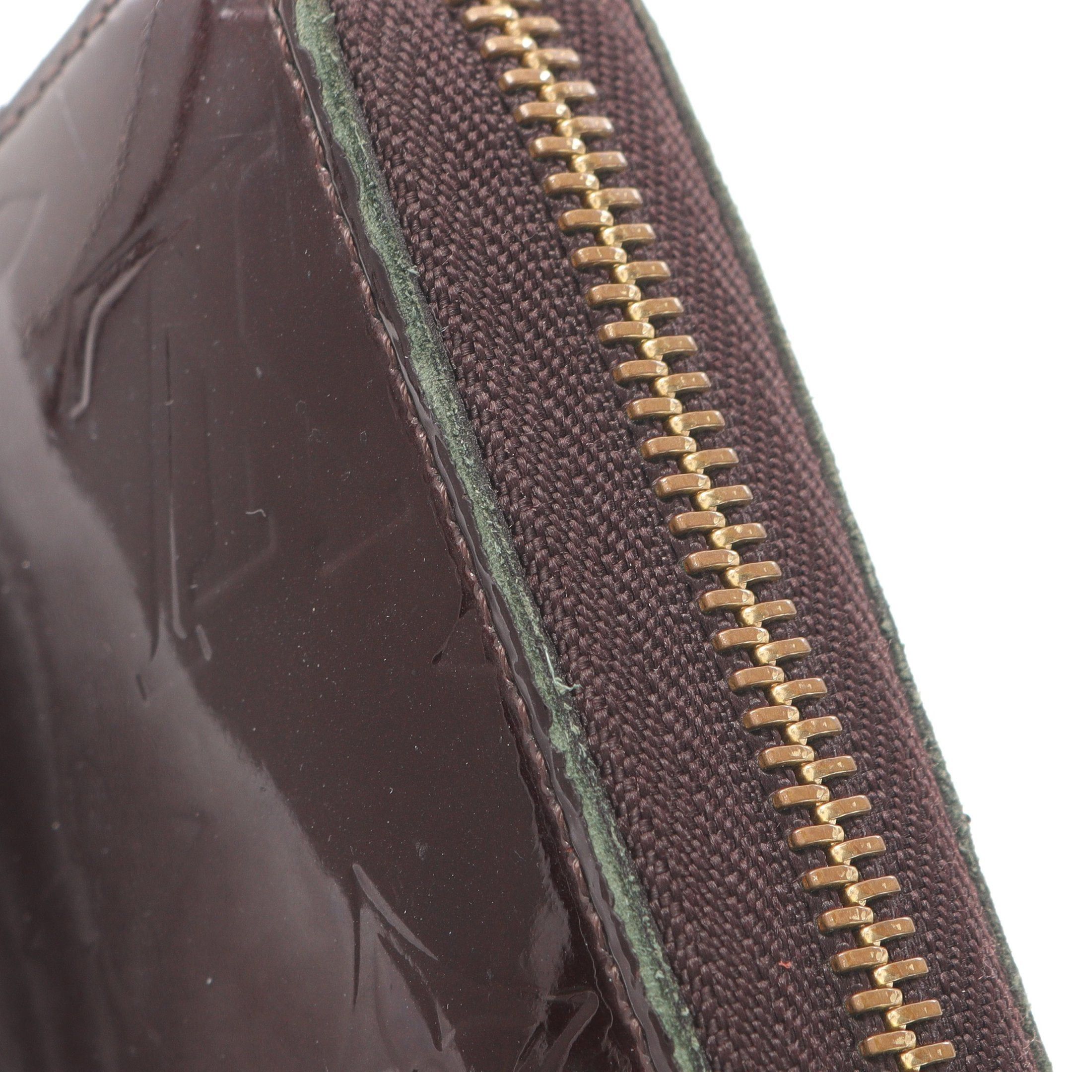 Louis Vuitton Louis Vuitton Zippy Wallet Monogram Vernis Amarante Round Zipper Long Leather Dark Purple Size ONE SIZE - 7 Thumbnail