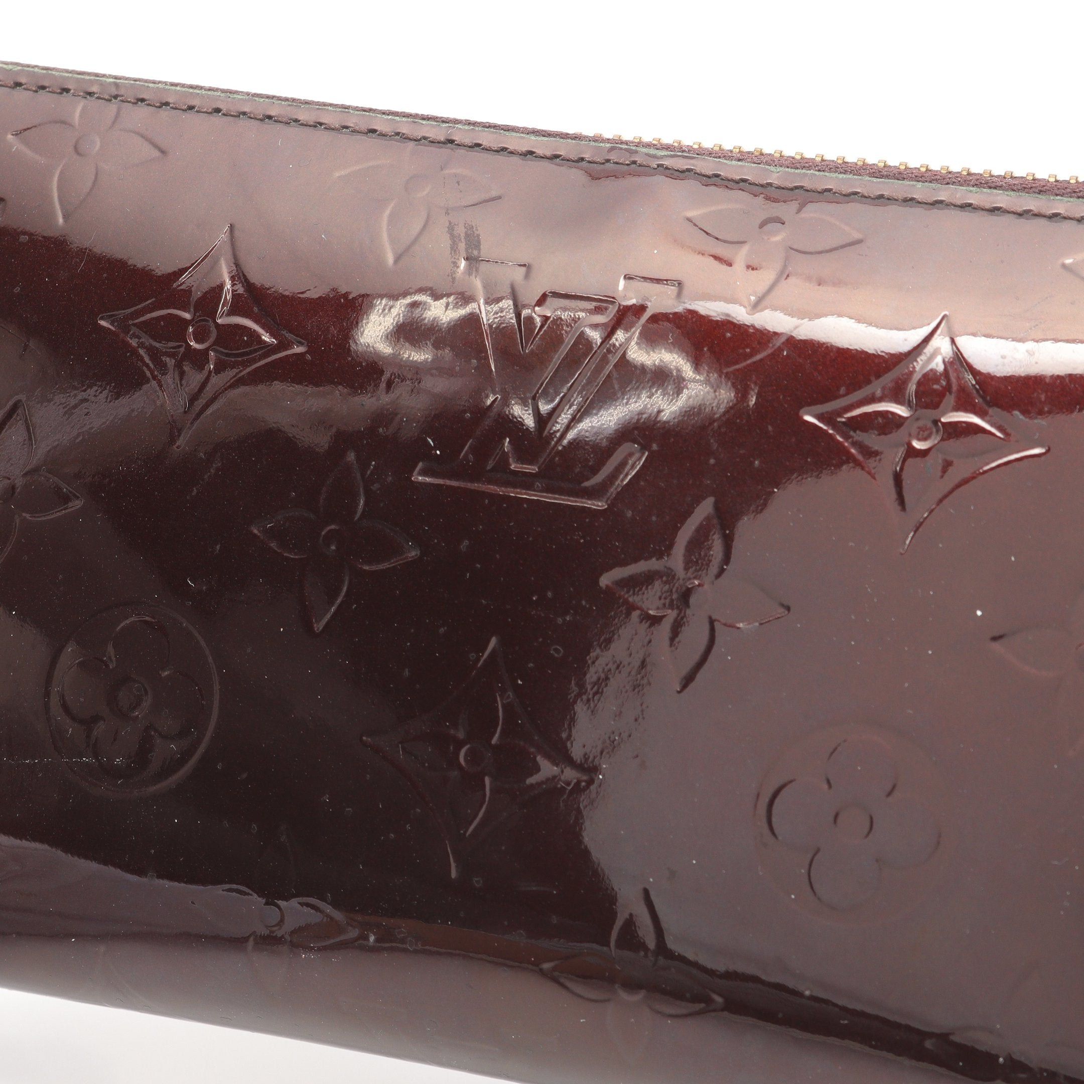 Louis Vuitton Louis Vuitton Zippy Wallet Monogram Vernis Amarante Round Zipper Long Leather Dark Purple Size ONE SIZE - 9 Thumbnail