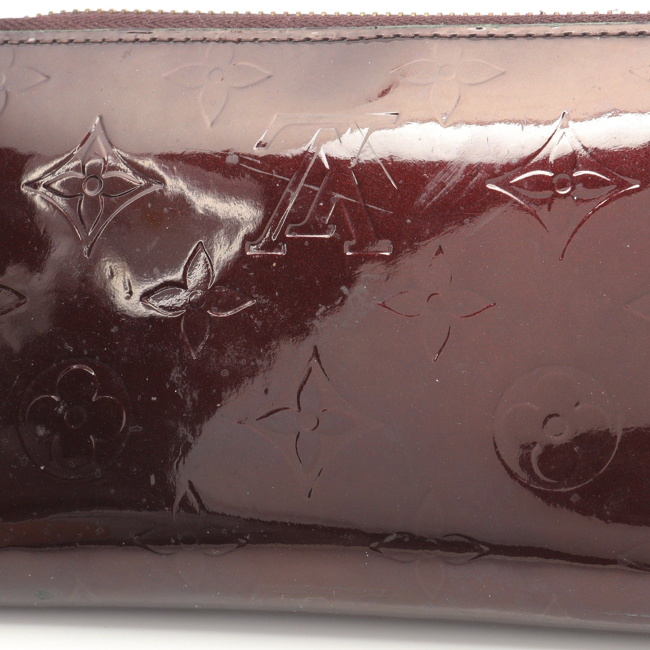 Louis Vuitton Louis Vuitton Zippy Wallet Monogram Vernis Amarante Round Zipper Long Leather Dark Purple Size ONE SIZE - 11 Thumbnail