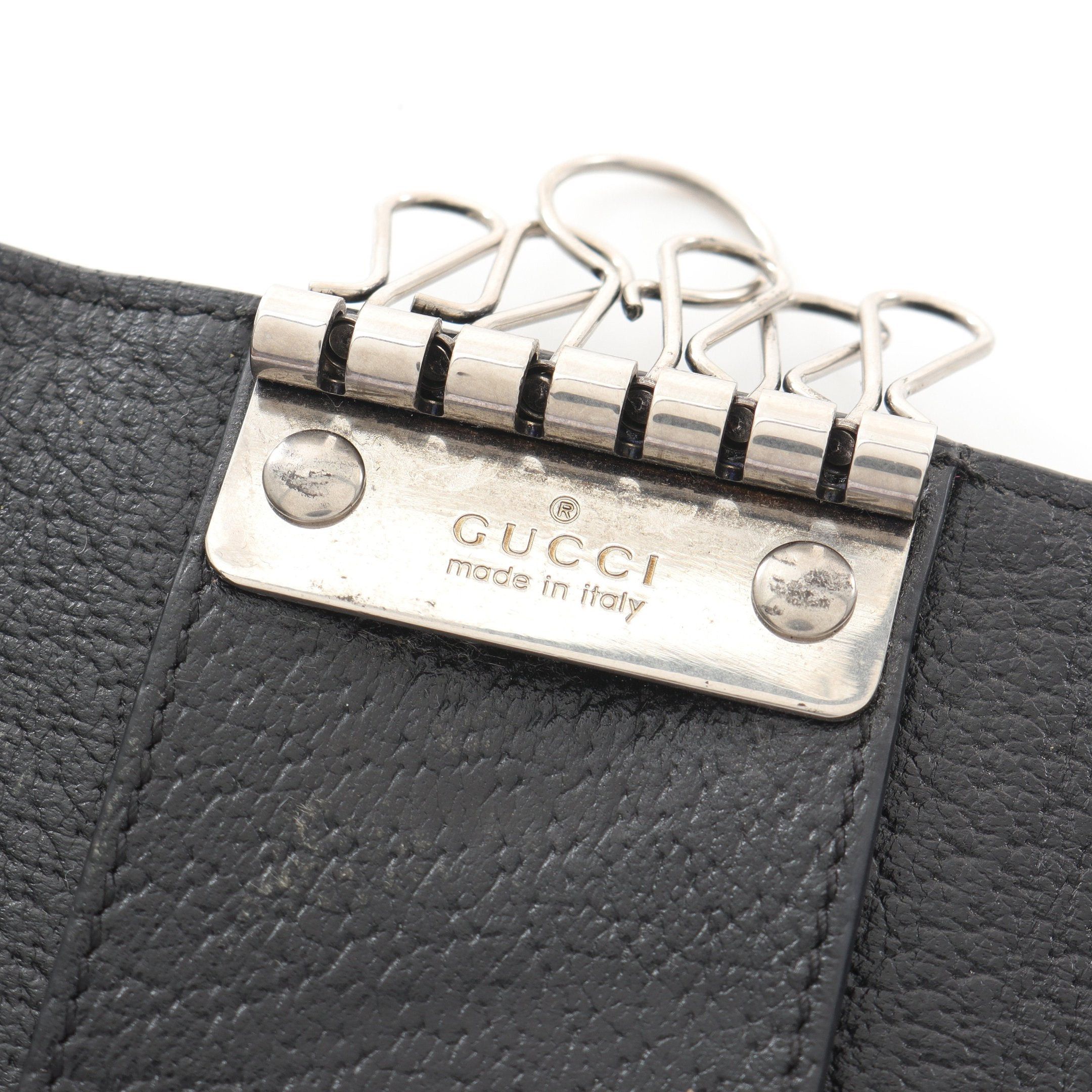Gucci Gucci Gg Marmont 6 Key Case Leather Black Size ONE SIZE - 5 Thumbnail
