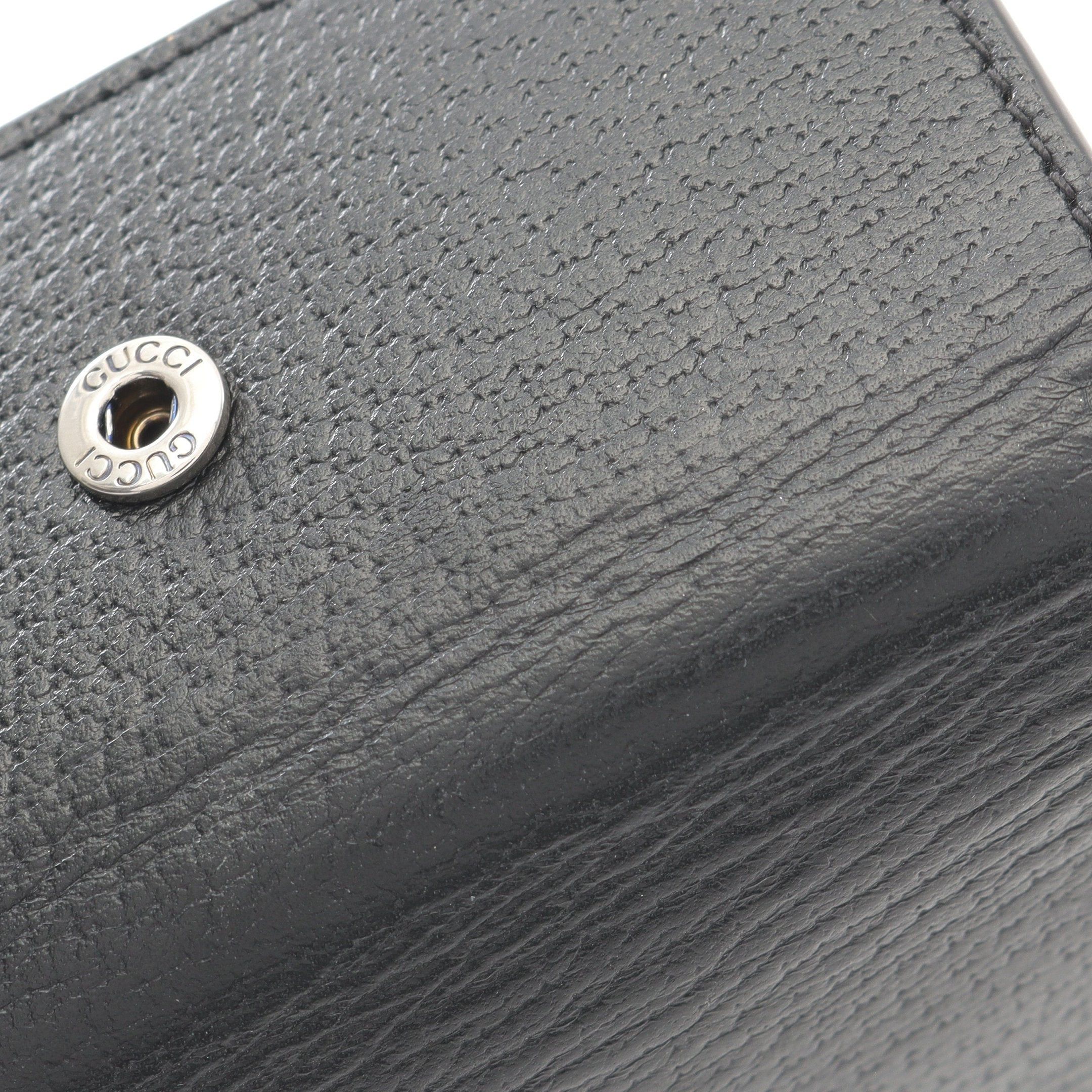 Gucci Gucci Gg Marmont 6 Key Case Leather Black Size ONE SIZE - 7 Thumbnail