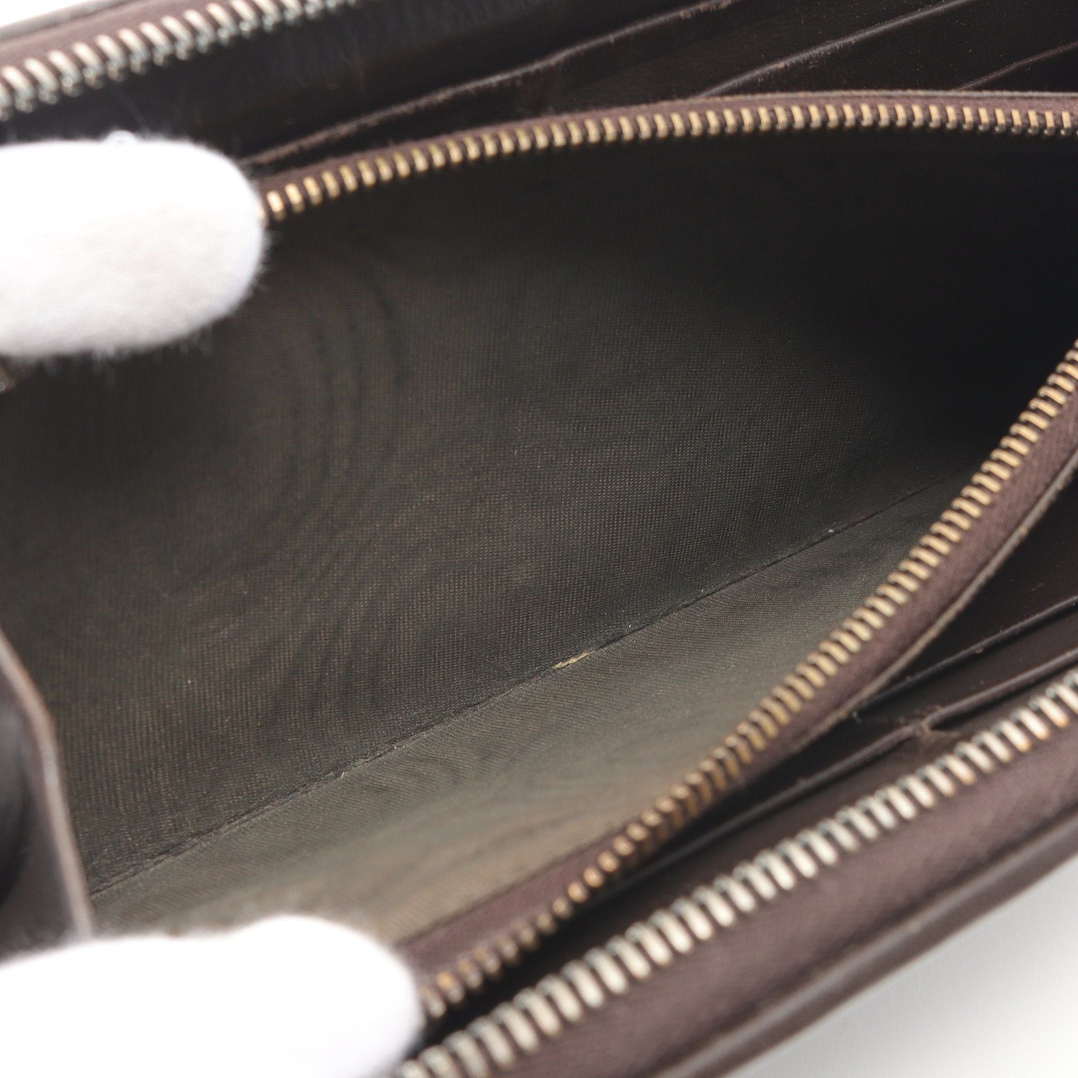 Bottega Veneta Bottega Veneta Intrecciato Round Zipper Long Wallet Leather Dark Brown Size ONE SIZE - 5 Thumbnail