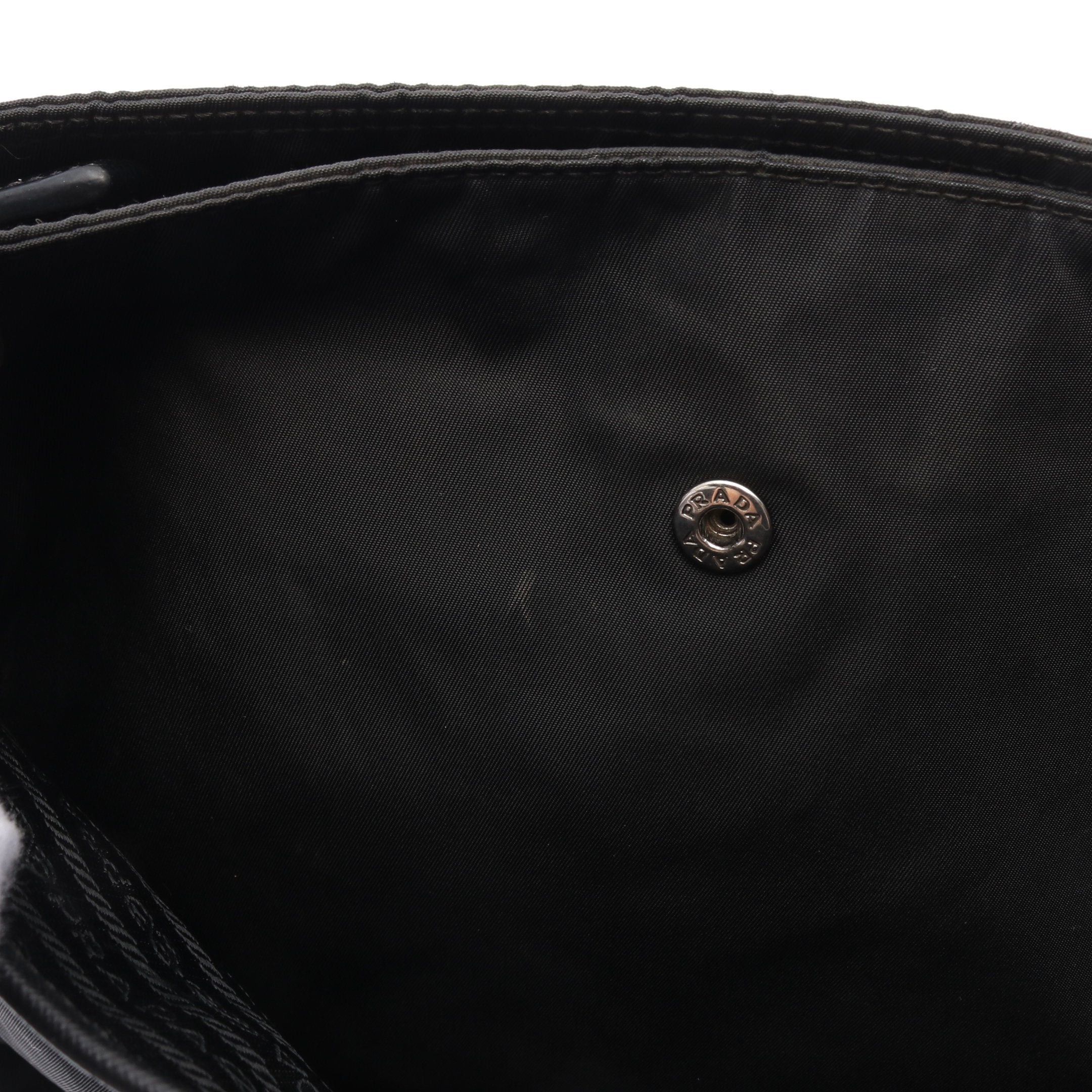 Prada Prada Shoulder Bag Nylon Saffiano Leather Black Size ONE SIZE - 10 Thumbnail