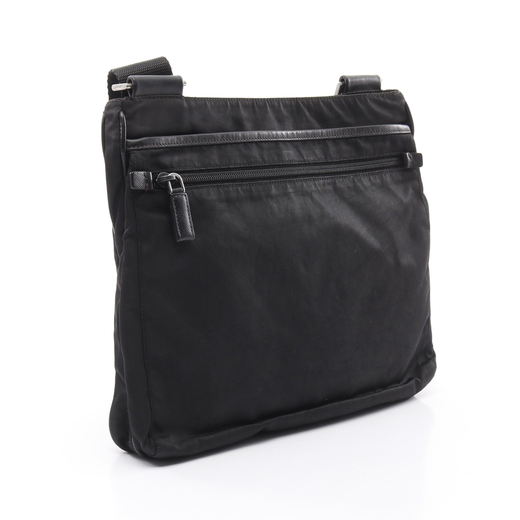 Prada Prada Shoulder Bag Nylon Saffiano Leather Black Size ONE SIZE - 2 Thumbnail