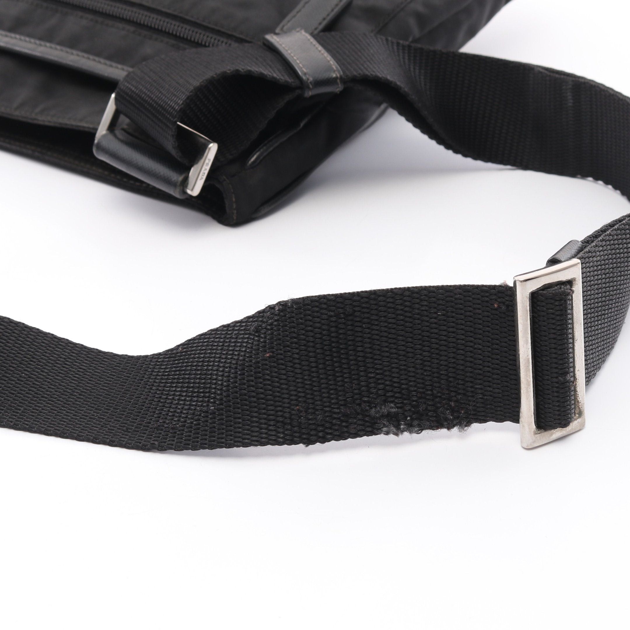 Prada Prada Shoulder Bag Nylon Saffiano Leather Black Size ONE SIZE - 8 Thumbnail