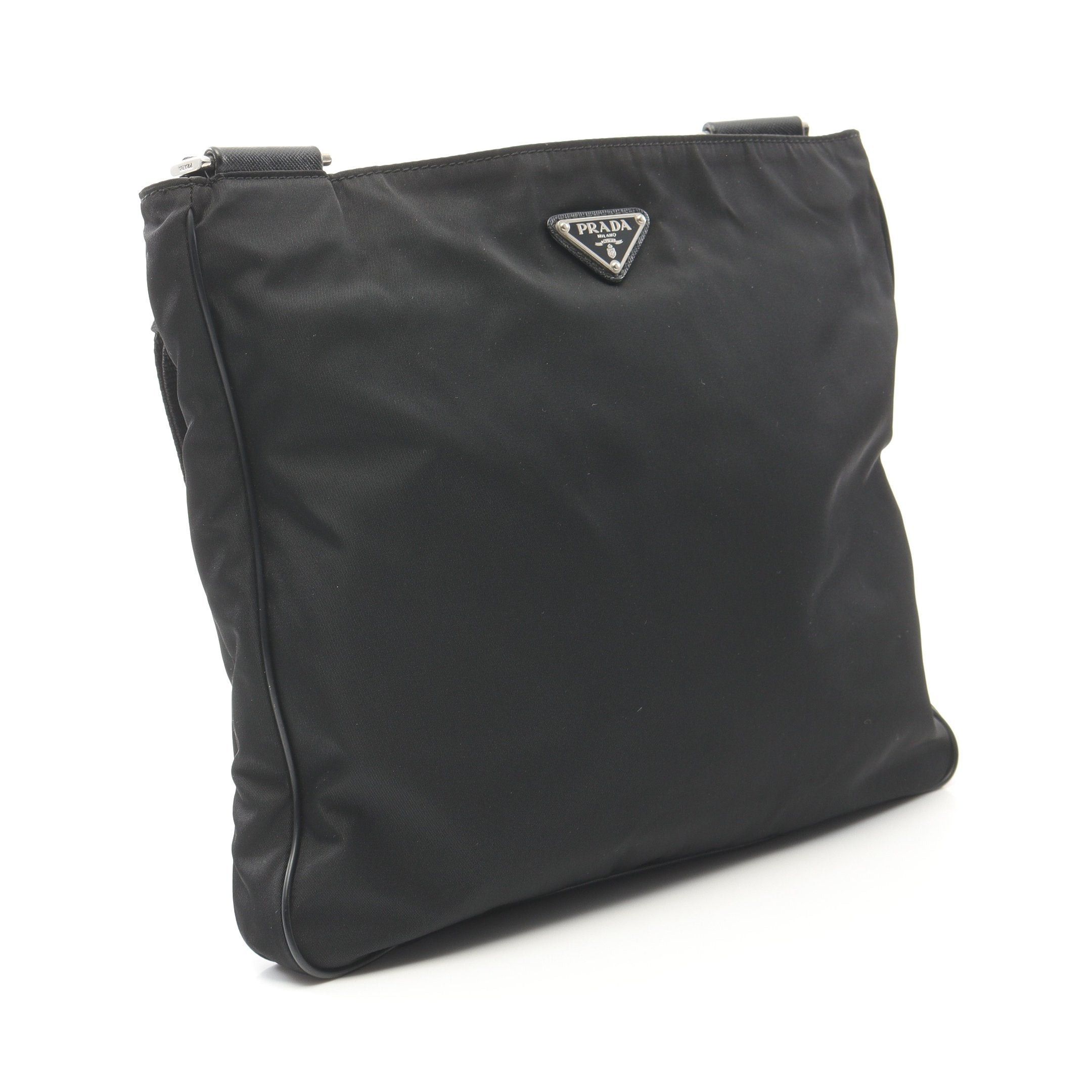 Prada Prada Viaggio Shoulder Bag Nylon Leather Black Size ONE SIZE - 2 Thumbnail