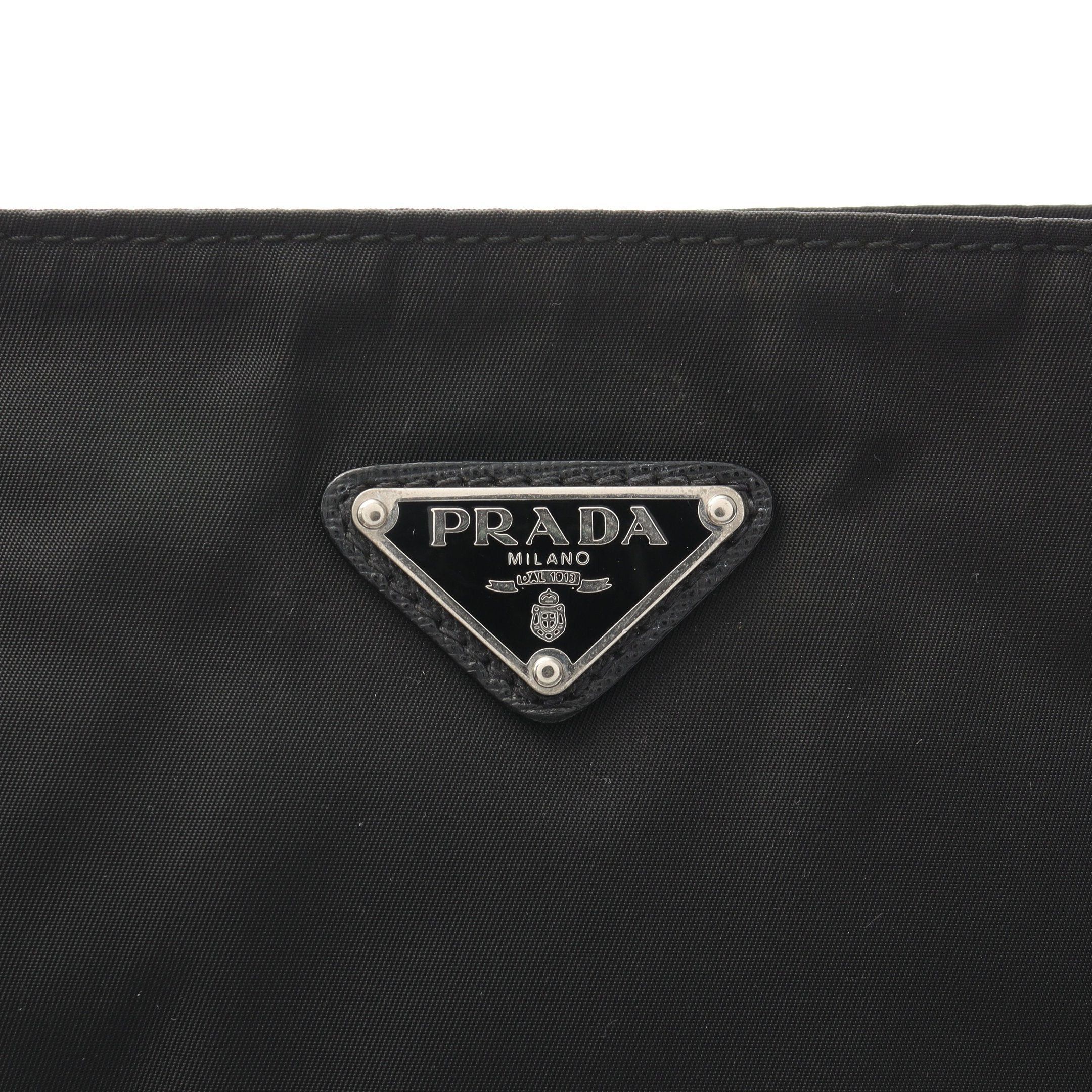 Prada Prada Viaggio Shoulder Bag Nylon Leather Black Size ONE SIZE - 8 Thumbnail